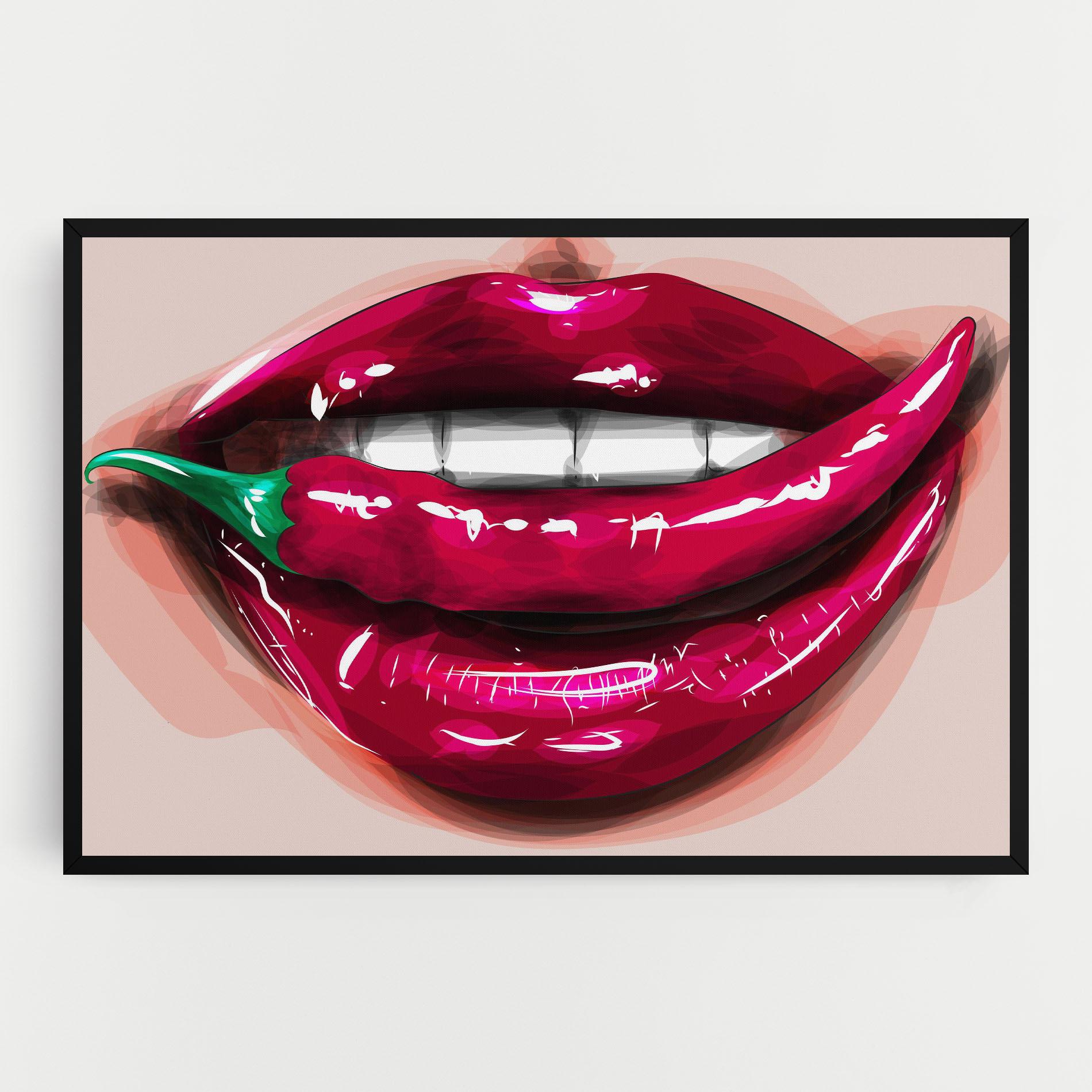 Tablou Canvas Chilli Lips mockup 0