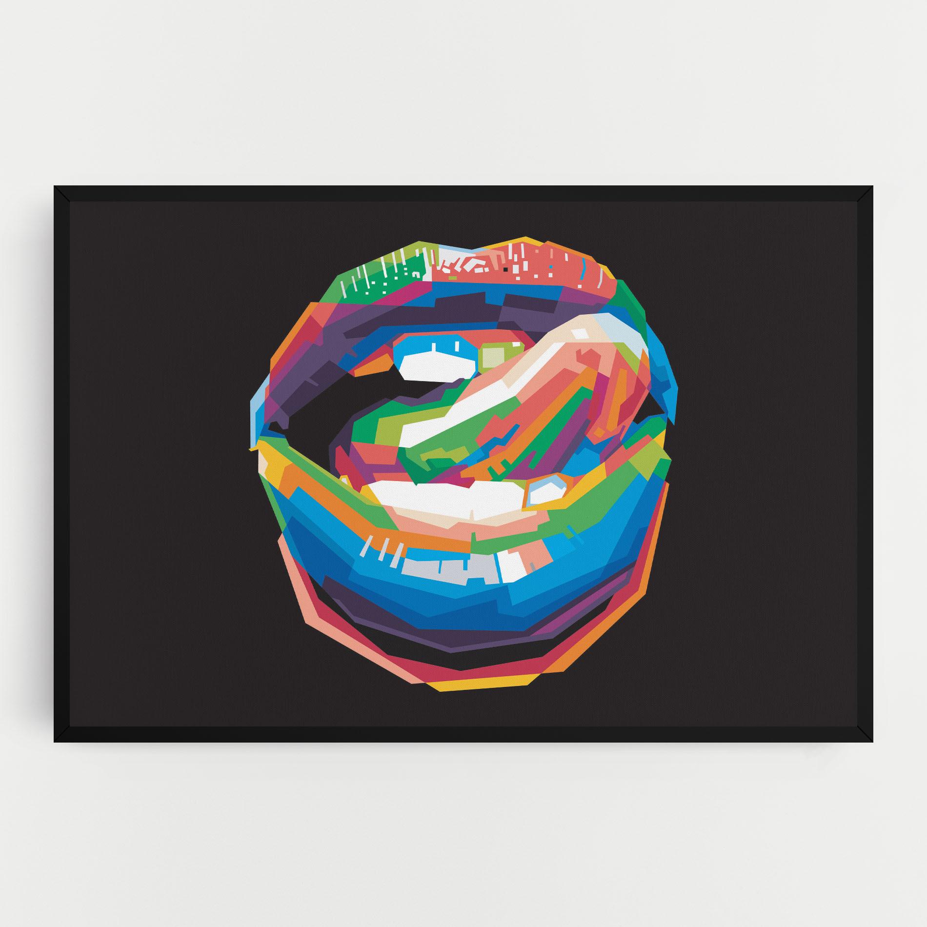 Tablou Canvas Lips Toungue mockup 0