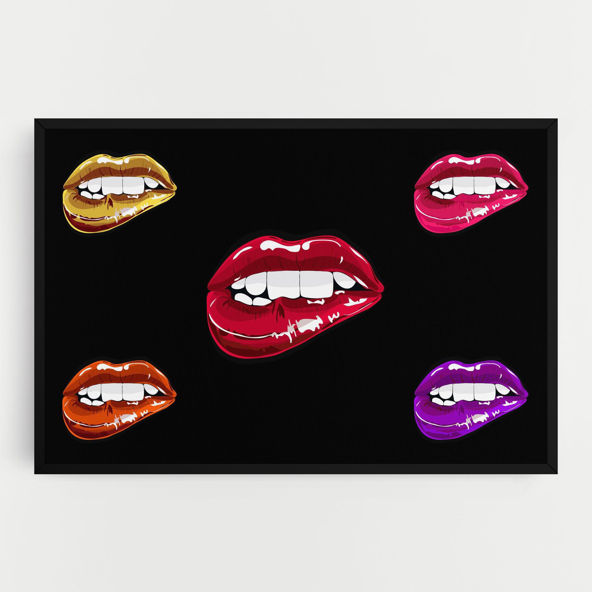 Tablou Canvas Mix Color Lips mockup 0