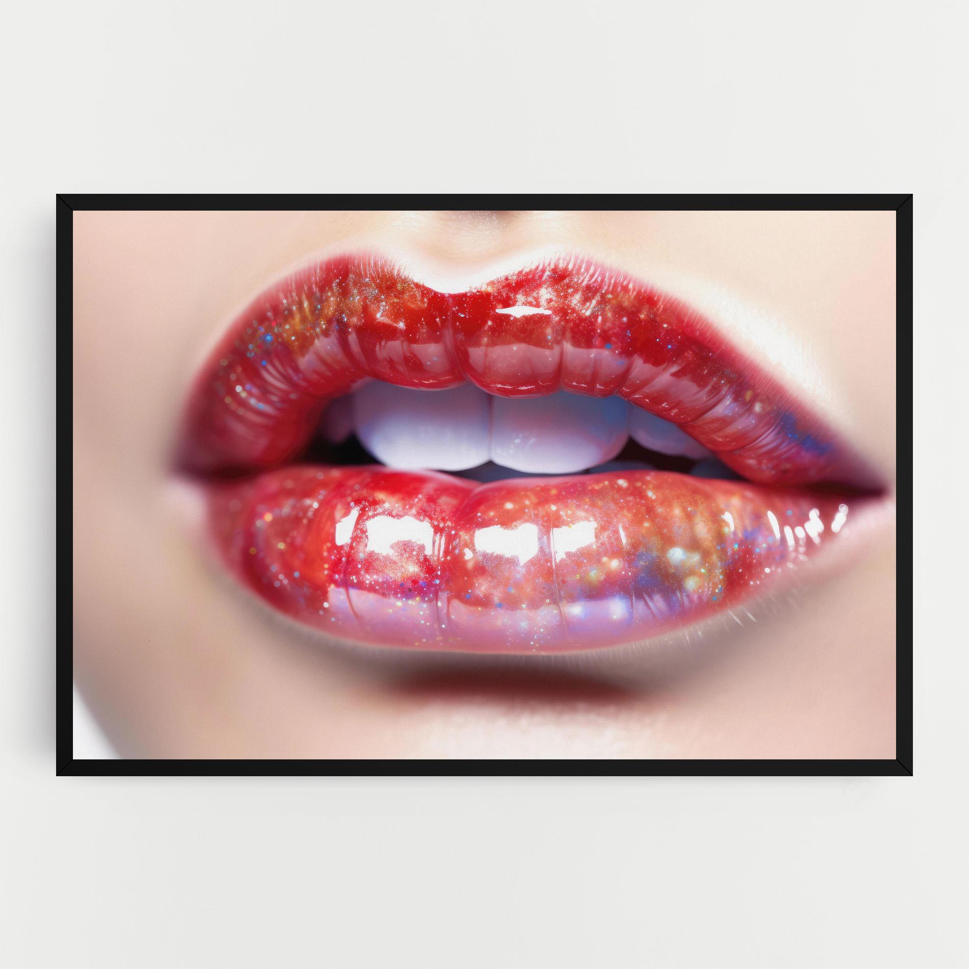 Tablou Canvas Red Pretty Lips mockup 0