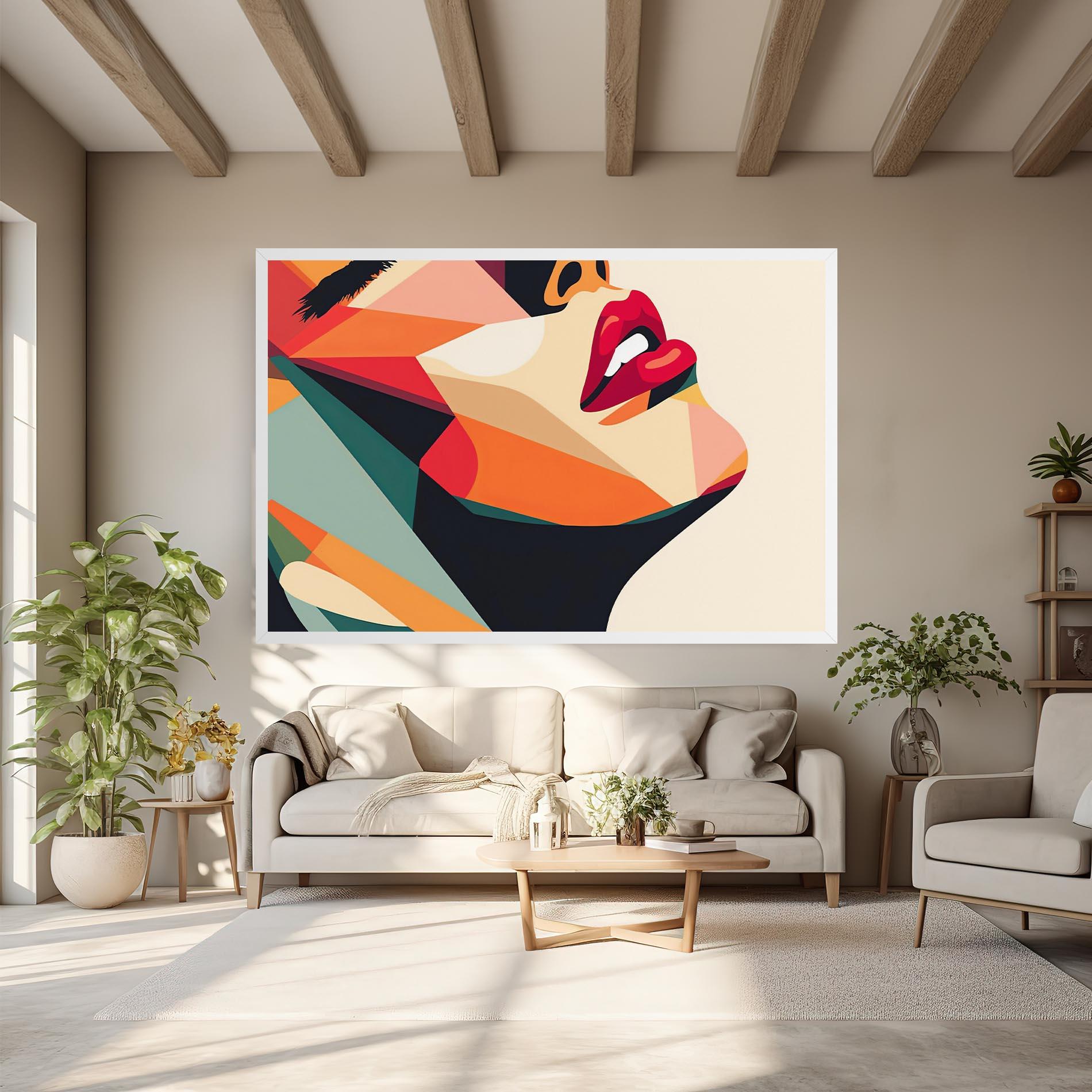 Tablou Canvas Abstract Lips mockup 6