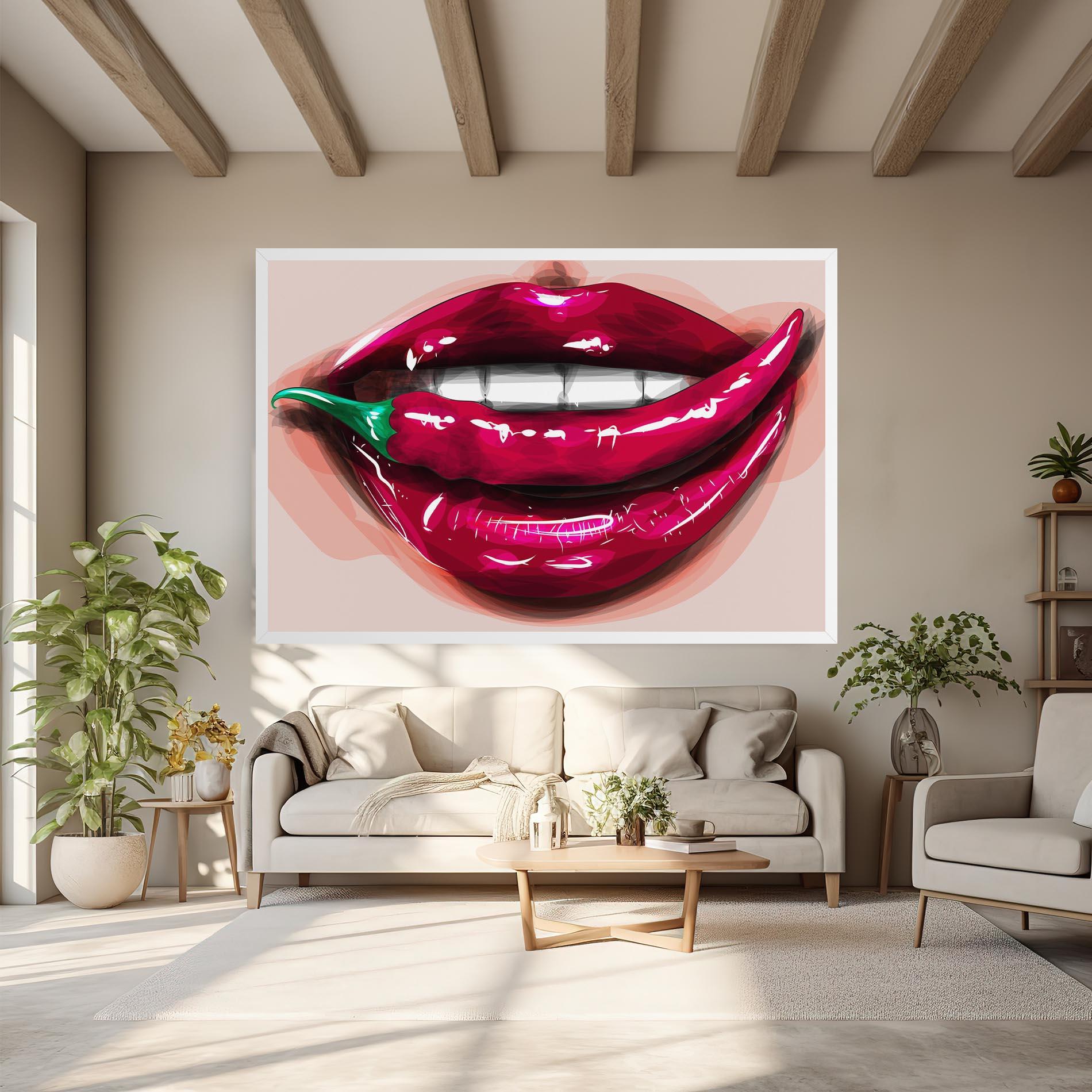 Tablou Canvas Chilli Lips mockup 6
