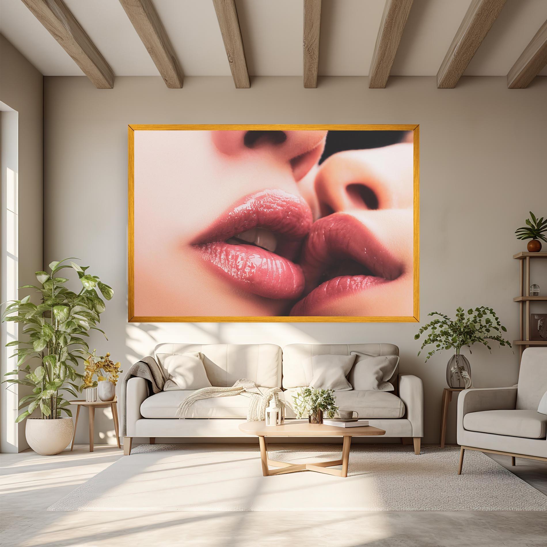 Tablou Canvas Beautiful Lips mockup 6