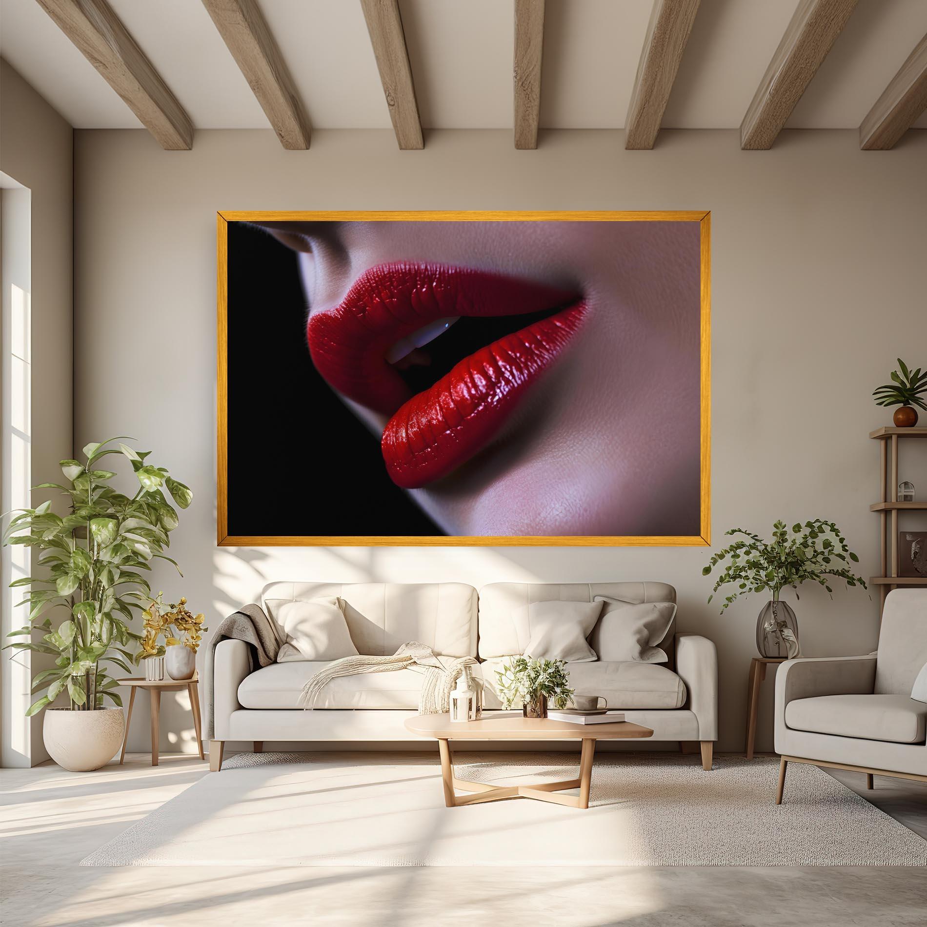 Tablou Canvas Close Up Woman mockup 6