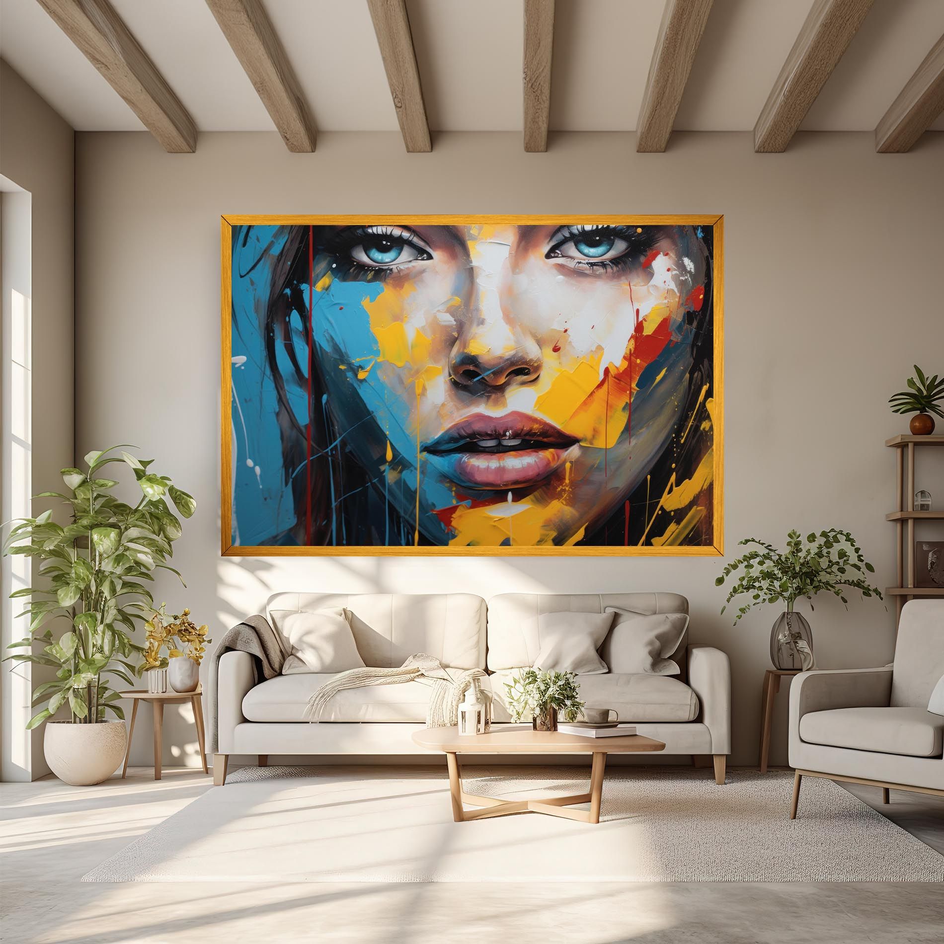 Woman Abstract Lips mockup 6