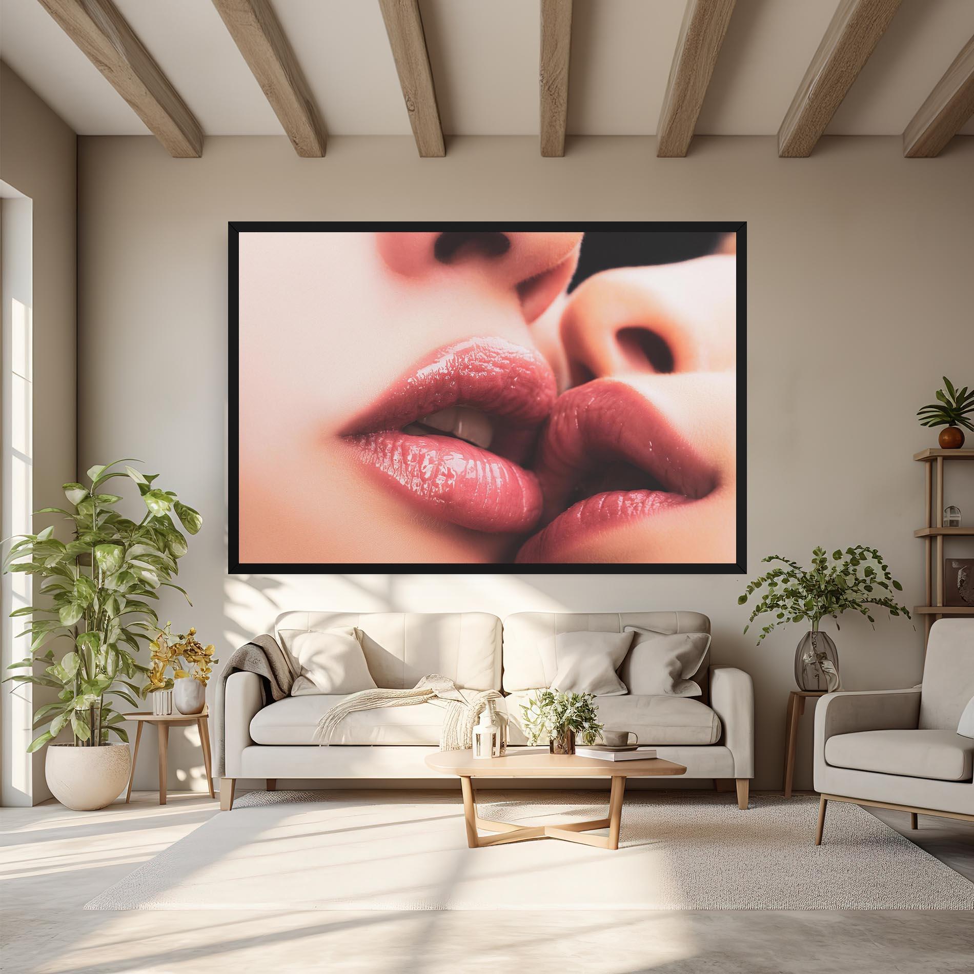 Tablou Canvas Beautiful Lips mockup 6
