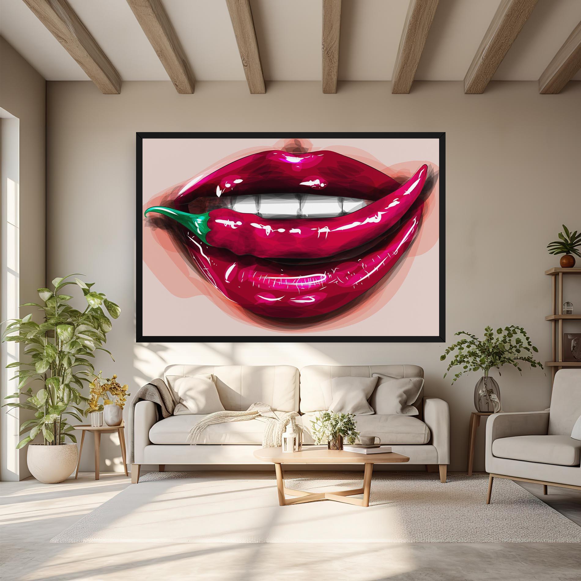 Tablou Canvas Chilli Lips mockup 6