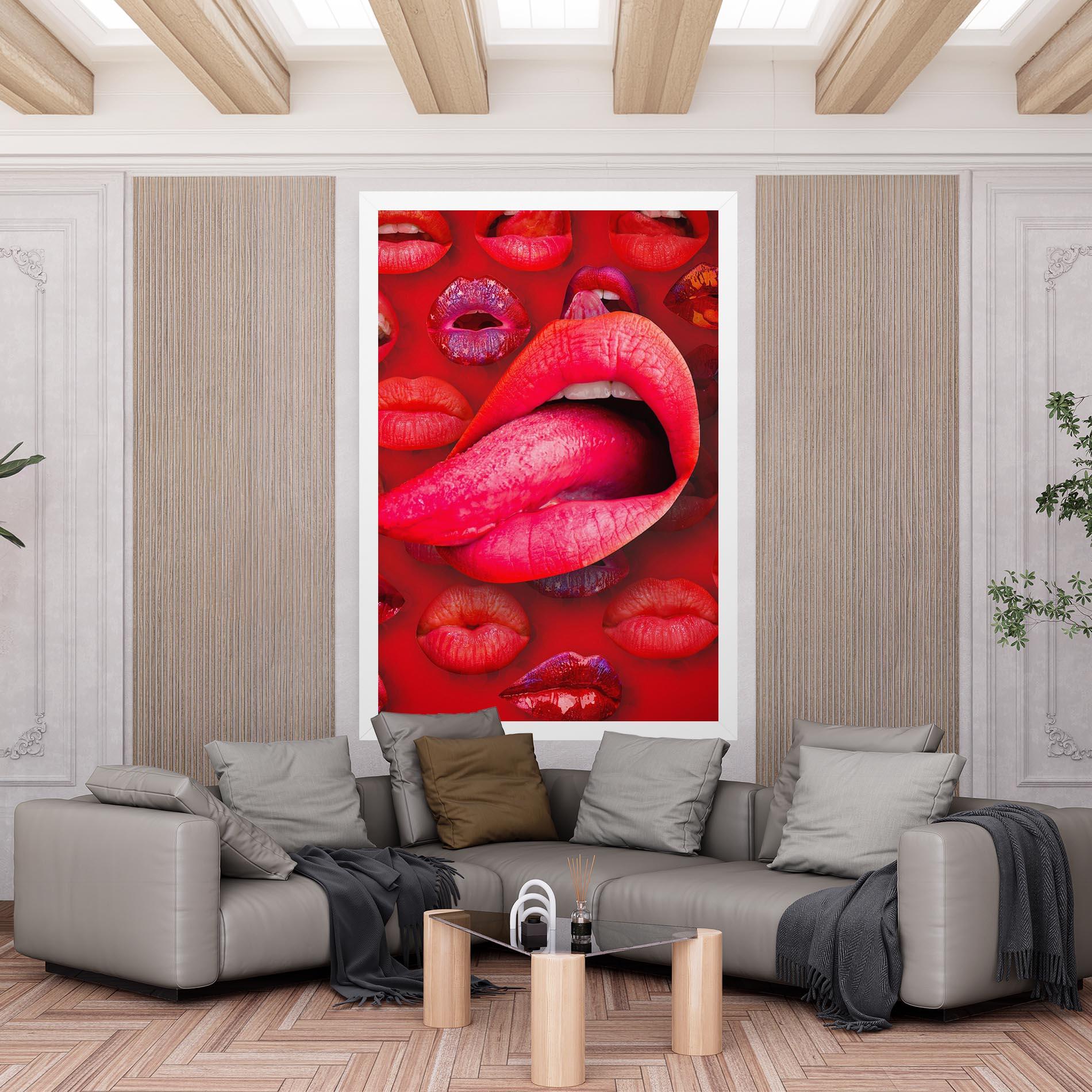 Tablou Canvas Big Tongue Collage mockup 6