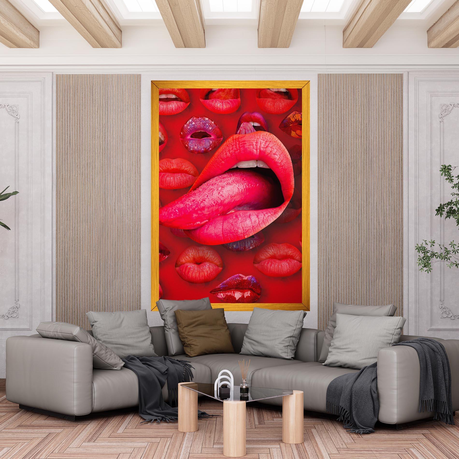 Tablou Canvas Big Tongue Collage mockup 6