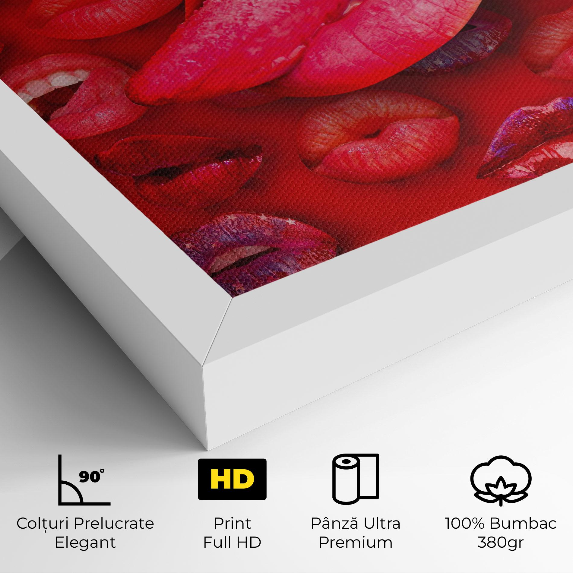 Tablou Canvas Big Tongue Collage mockup 4
