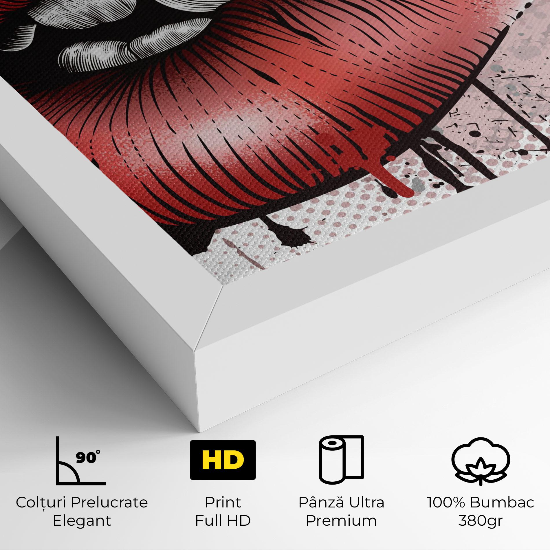 Tablou Canvas Lips Pop Artistic mockup 4