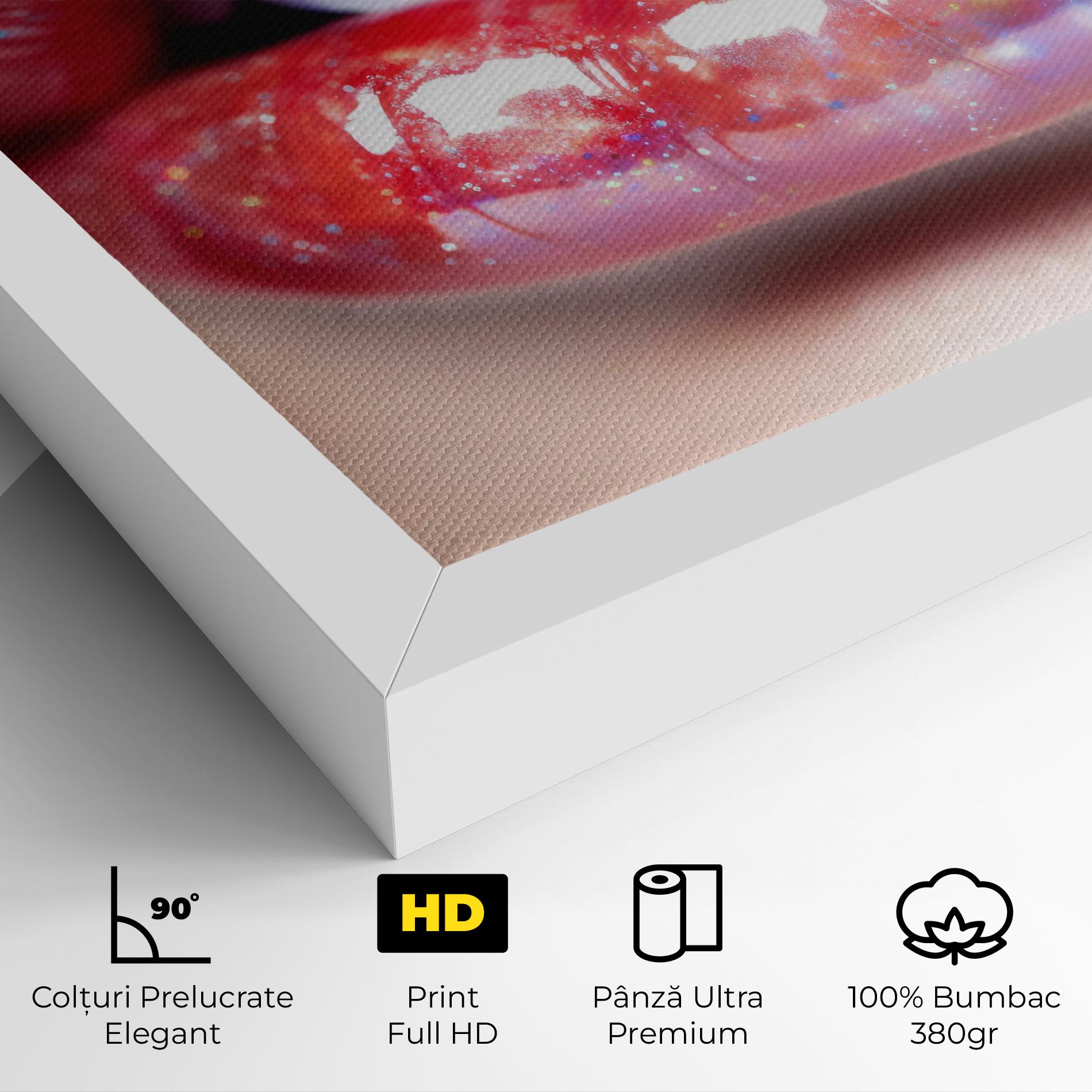 Tablou Canvas Red Pretty Lips mockup 4