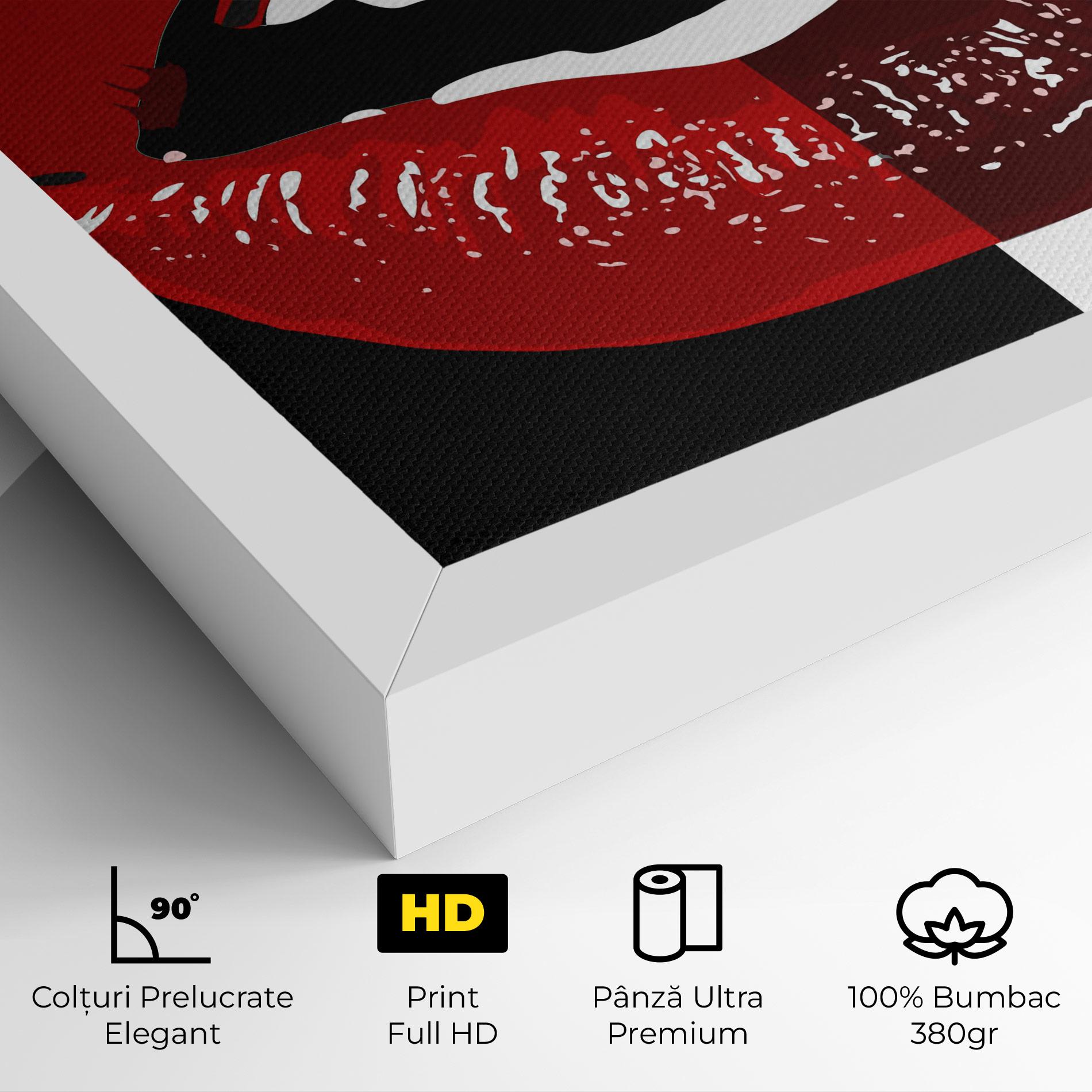 Tablou Canvas Red Shade Lips mockup 4