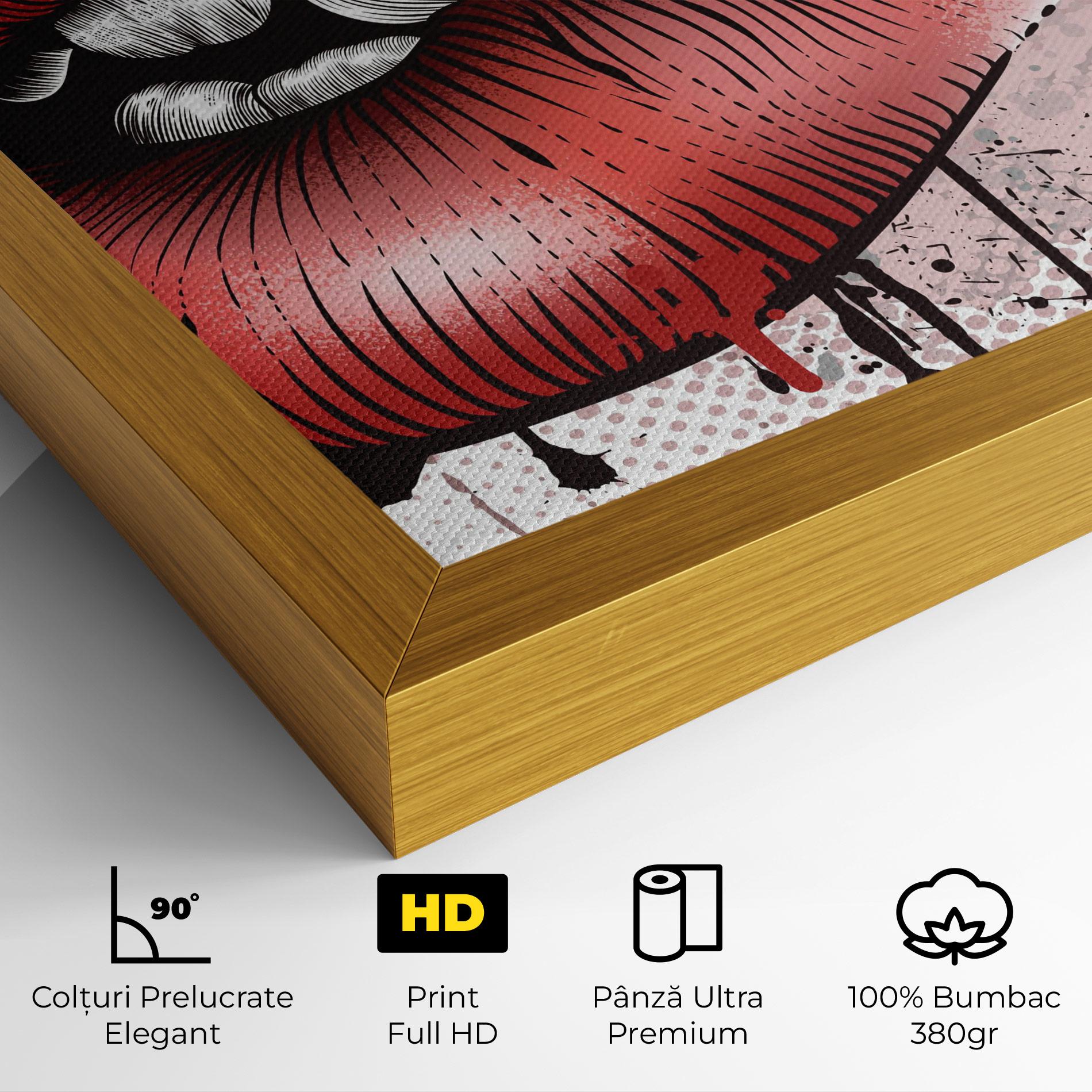 Tablou Canvas Lips Pop Artistic mockup 4