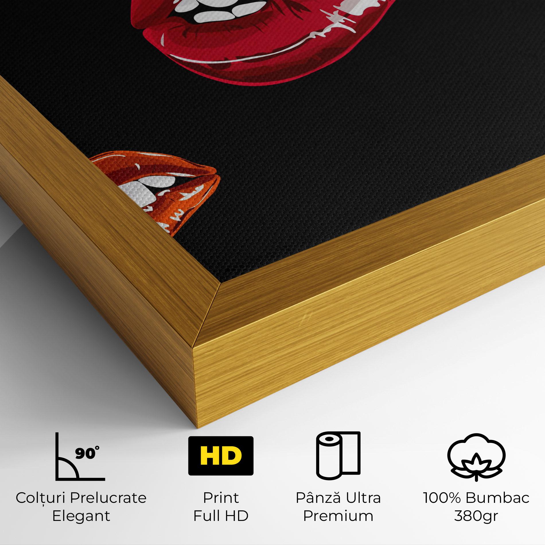 Tablou Canvas Mix Color Lips mockup 4