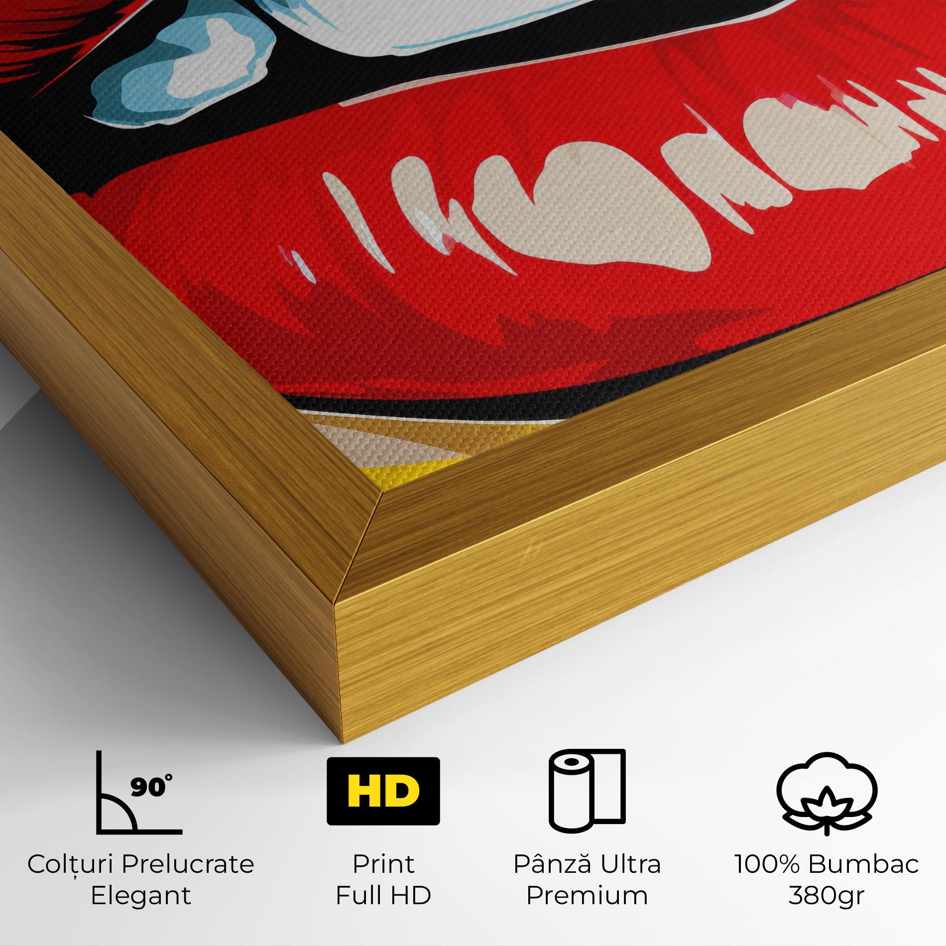 Tablou Canvas Pop Lips mockup 4