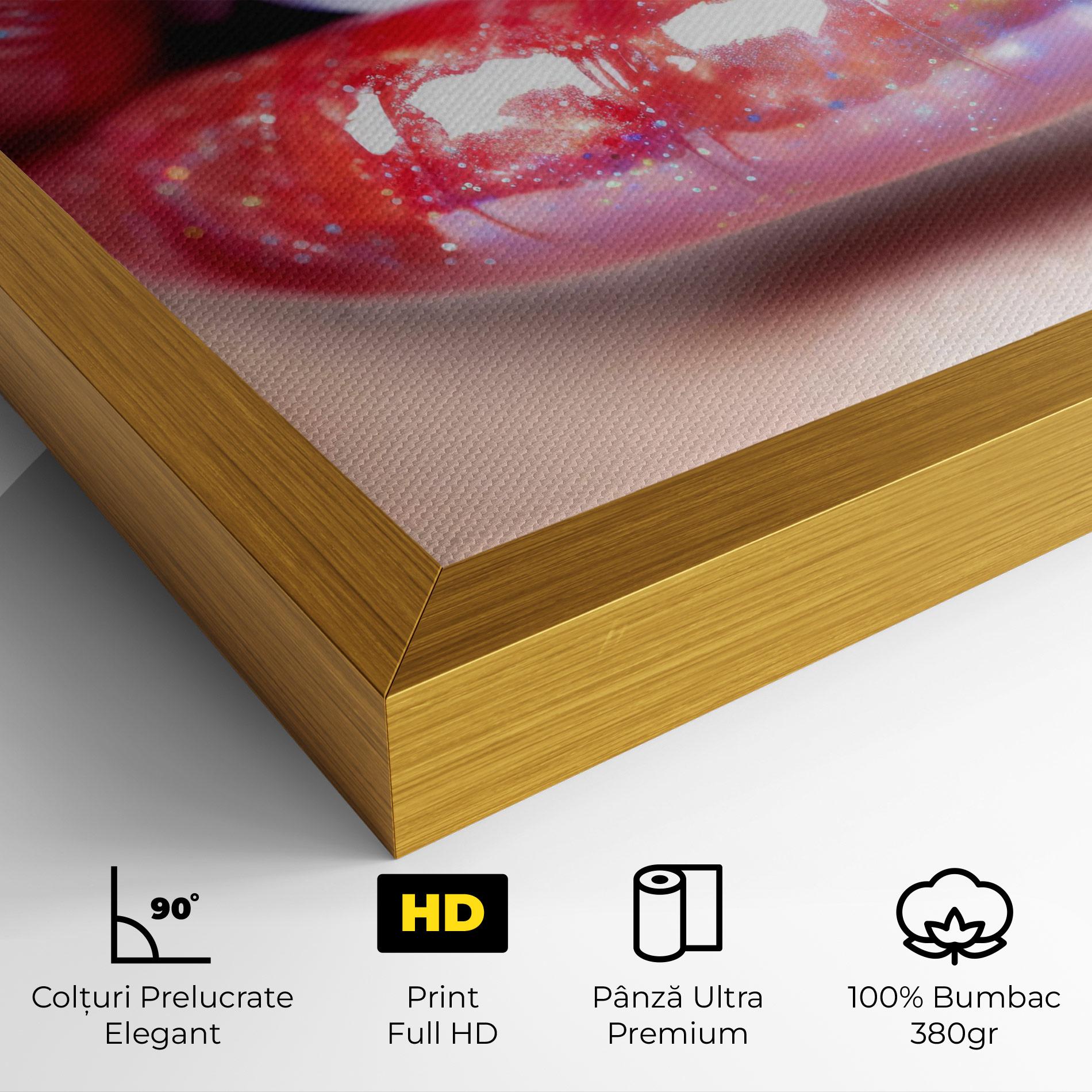 Tablou Canvas Red Pretty Lips mockup 4