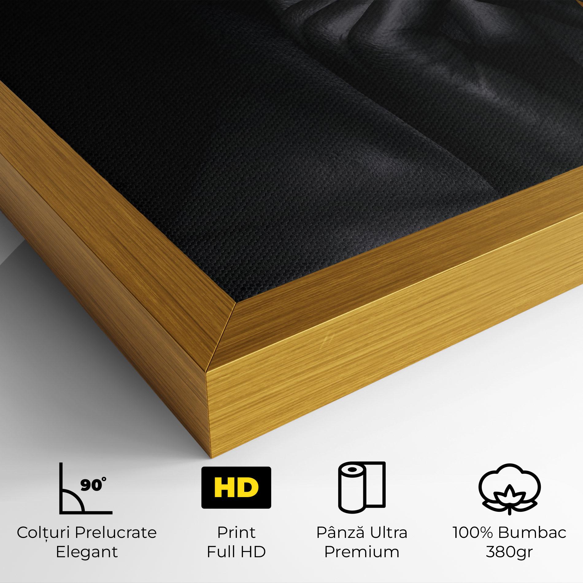 Tablou Canvas Silence Lips Portrait mockup 4