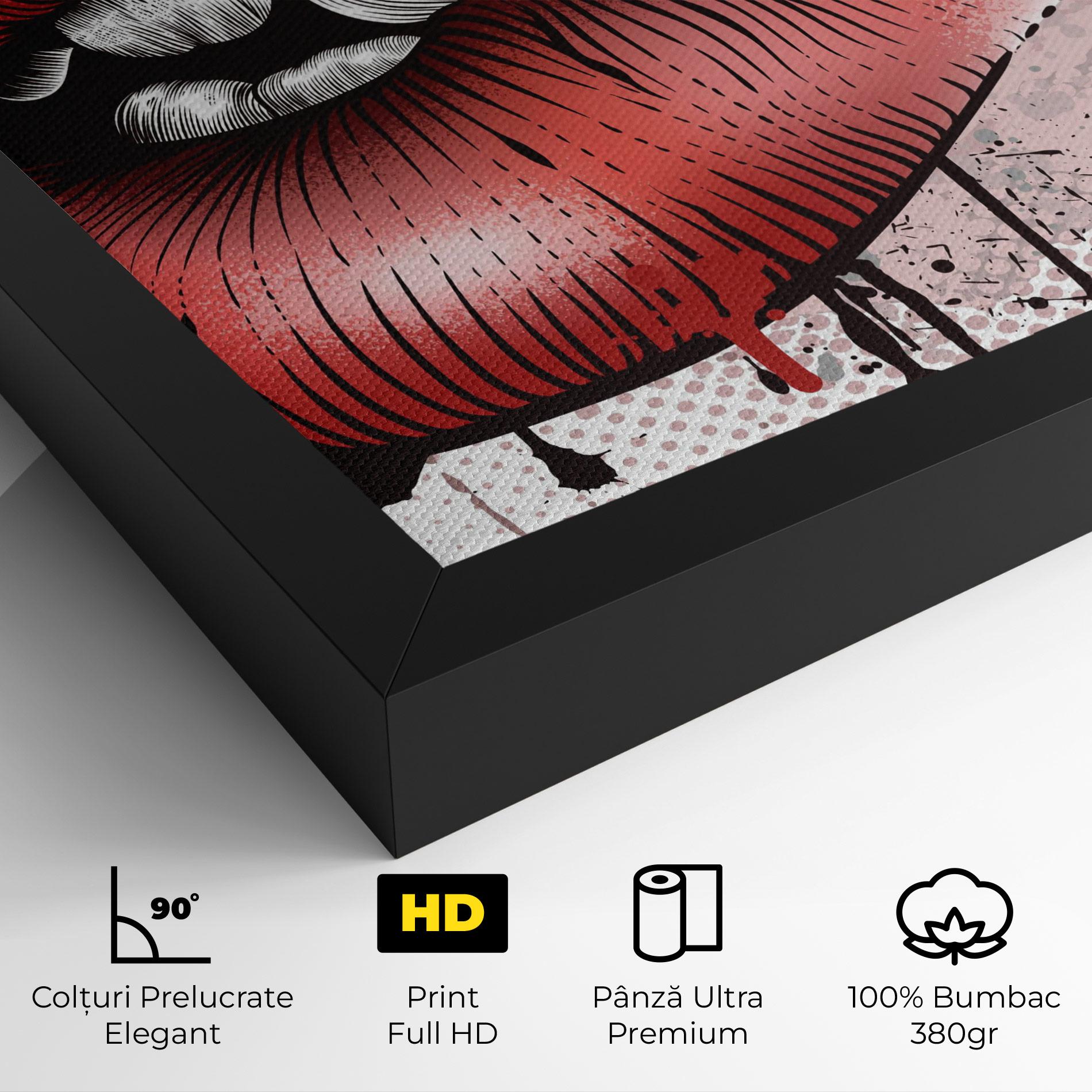 Tablou Canvas Lips Pop Artistic mockup 4