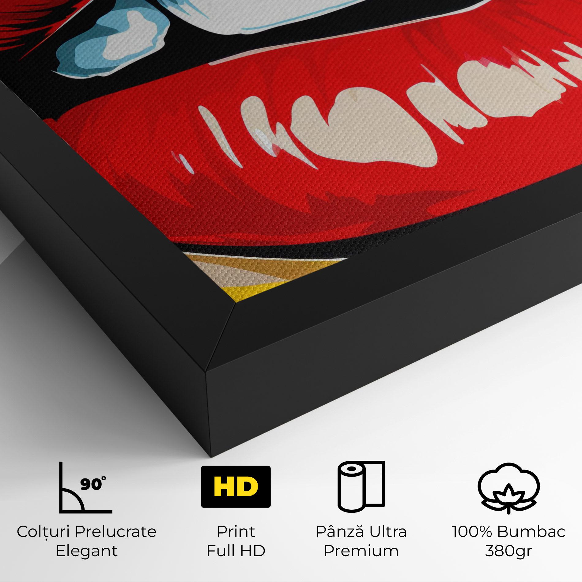 Tablou Canvas Pop Lips mockup 4