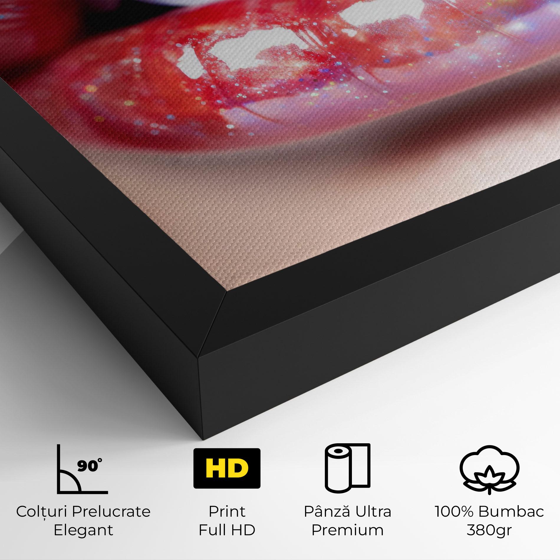 Tablou Canvas Red Pretty Lips mockup 4