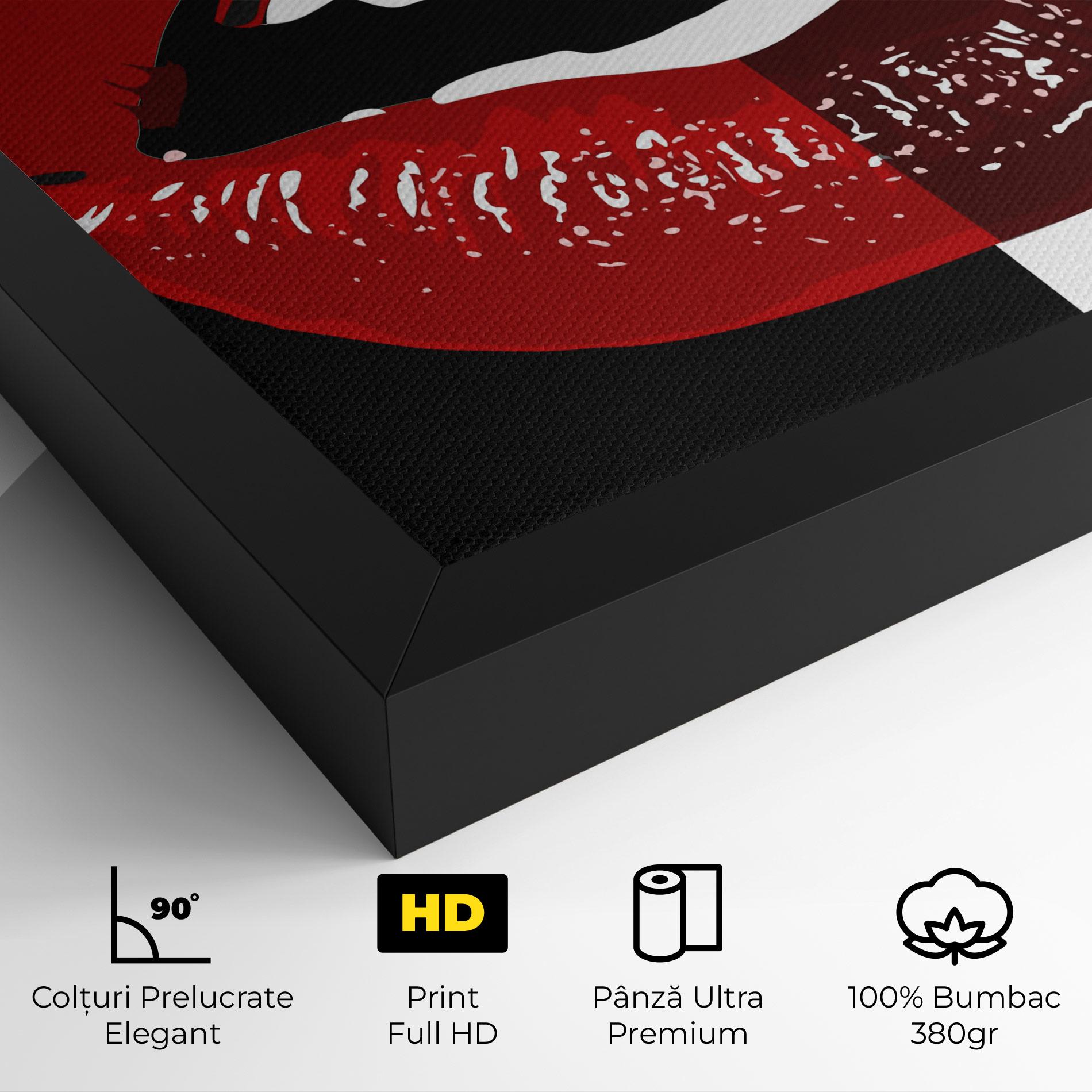Tablou Canvas Red Shade Lips mockup 4