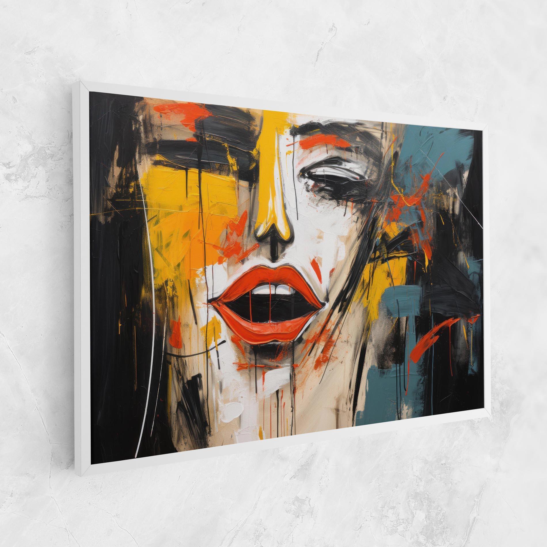 Tablou Canvas Abstract Woman Lips mockup 1