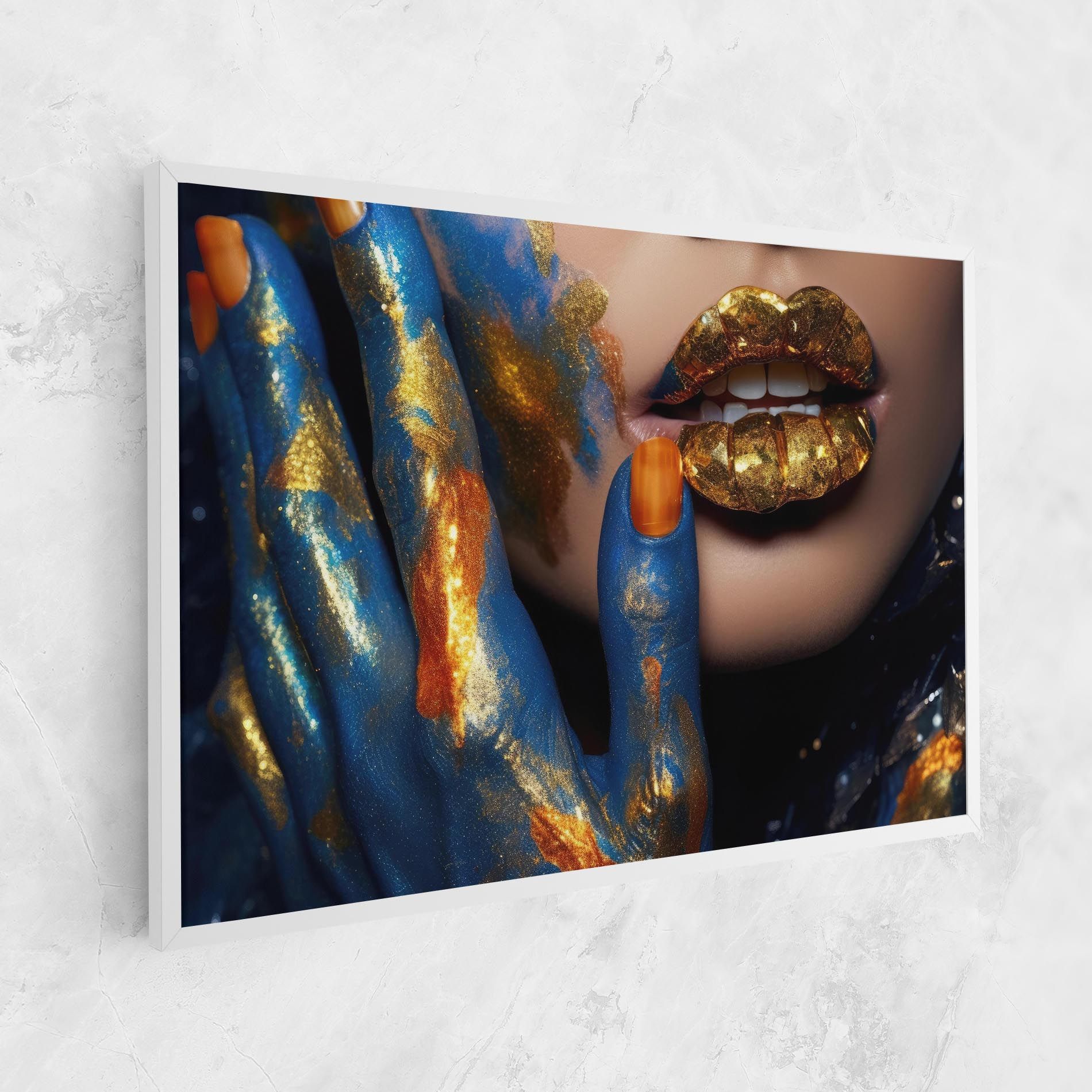 Blue Hand Lips mockup 1