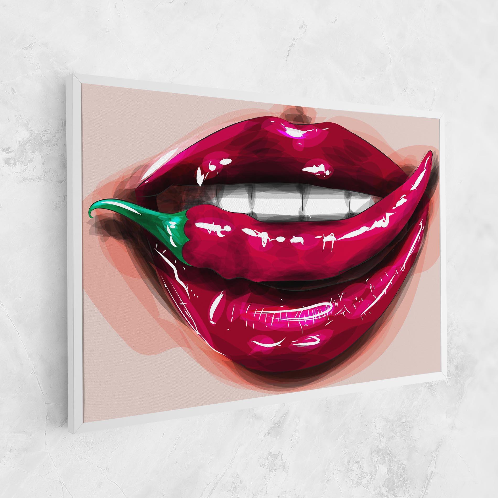 Tablou Canvas Chilli Lips mockup 1