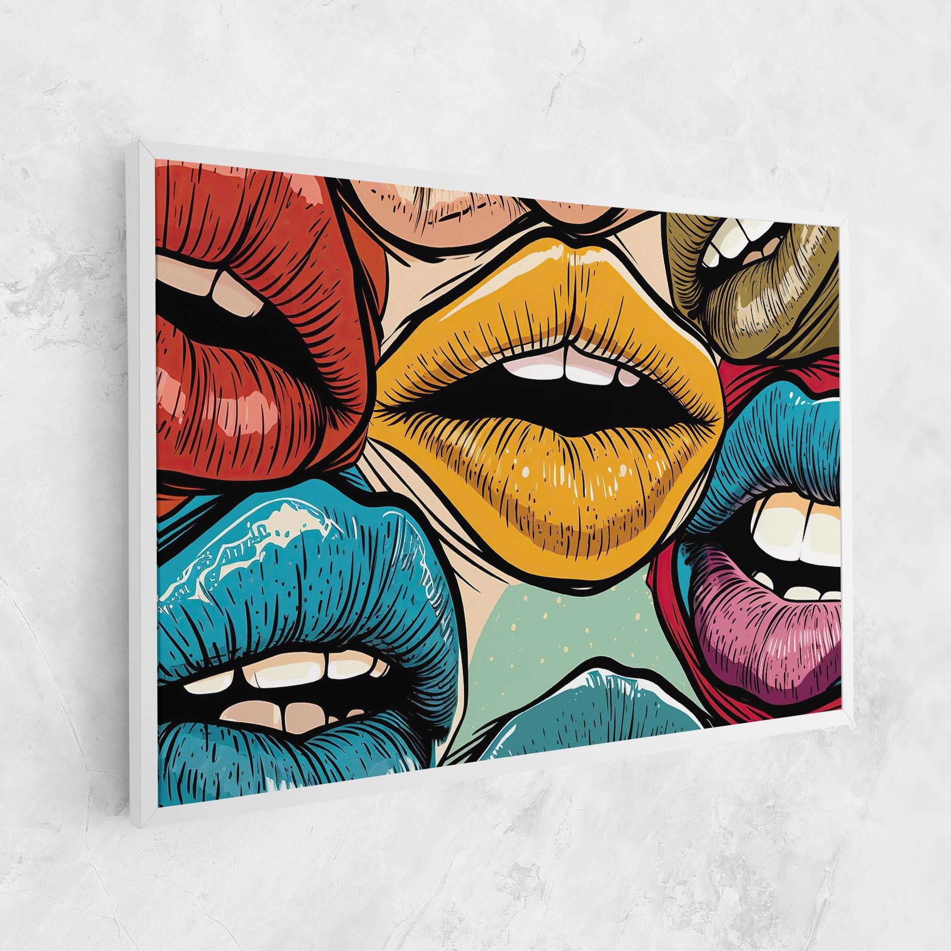 Tablou Canvas Comic Book Color Lips mockup 1