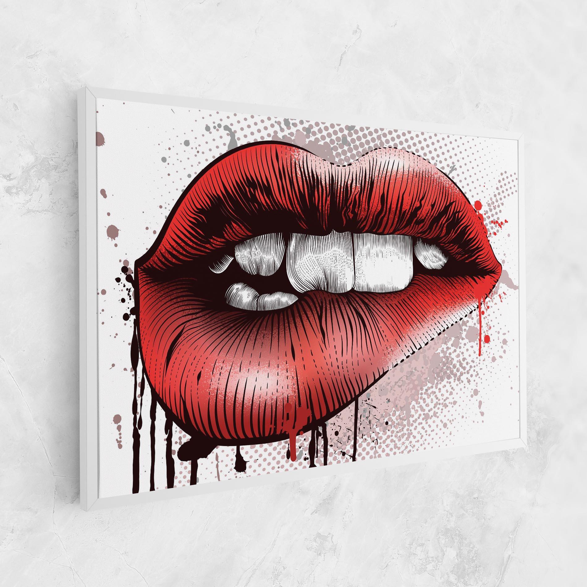 Tablou Canvas Lips Pop Artistic mockup 1