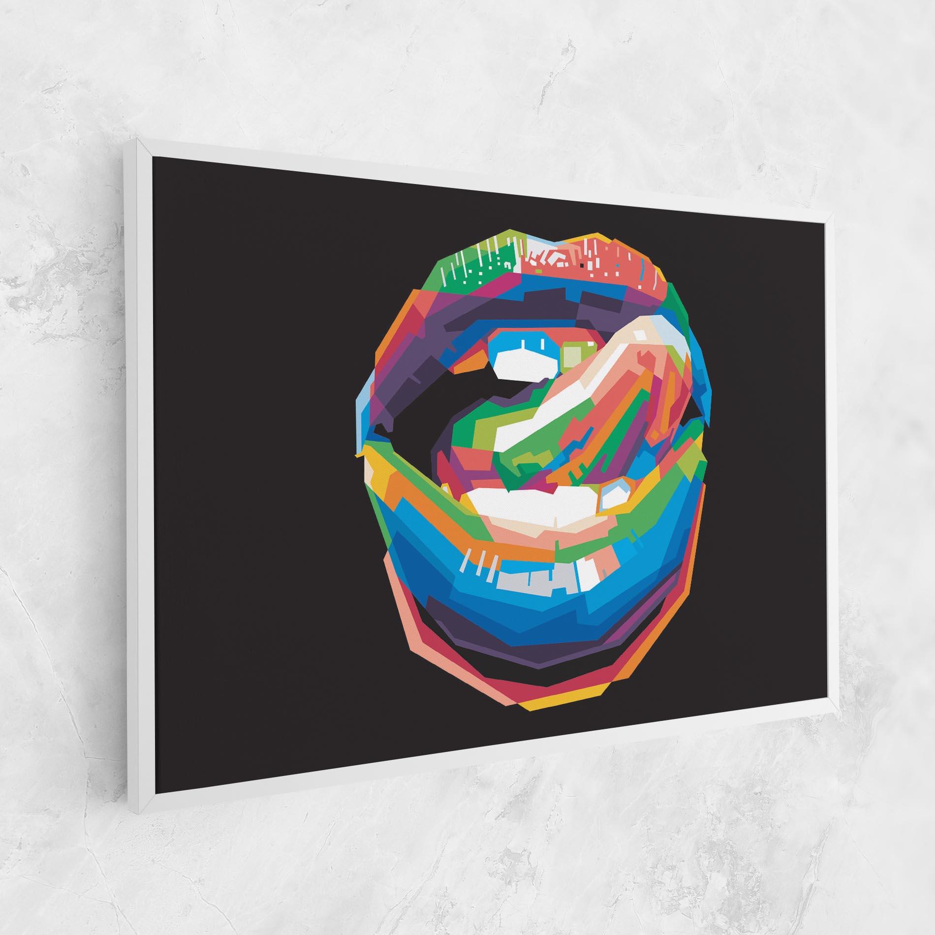 Tablou Canvas Lips Toungue mockup 1