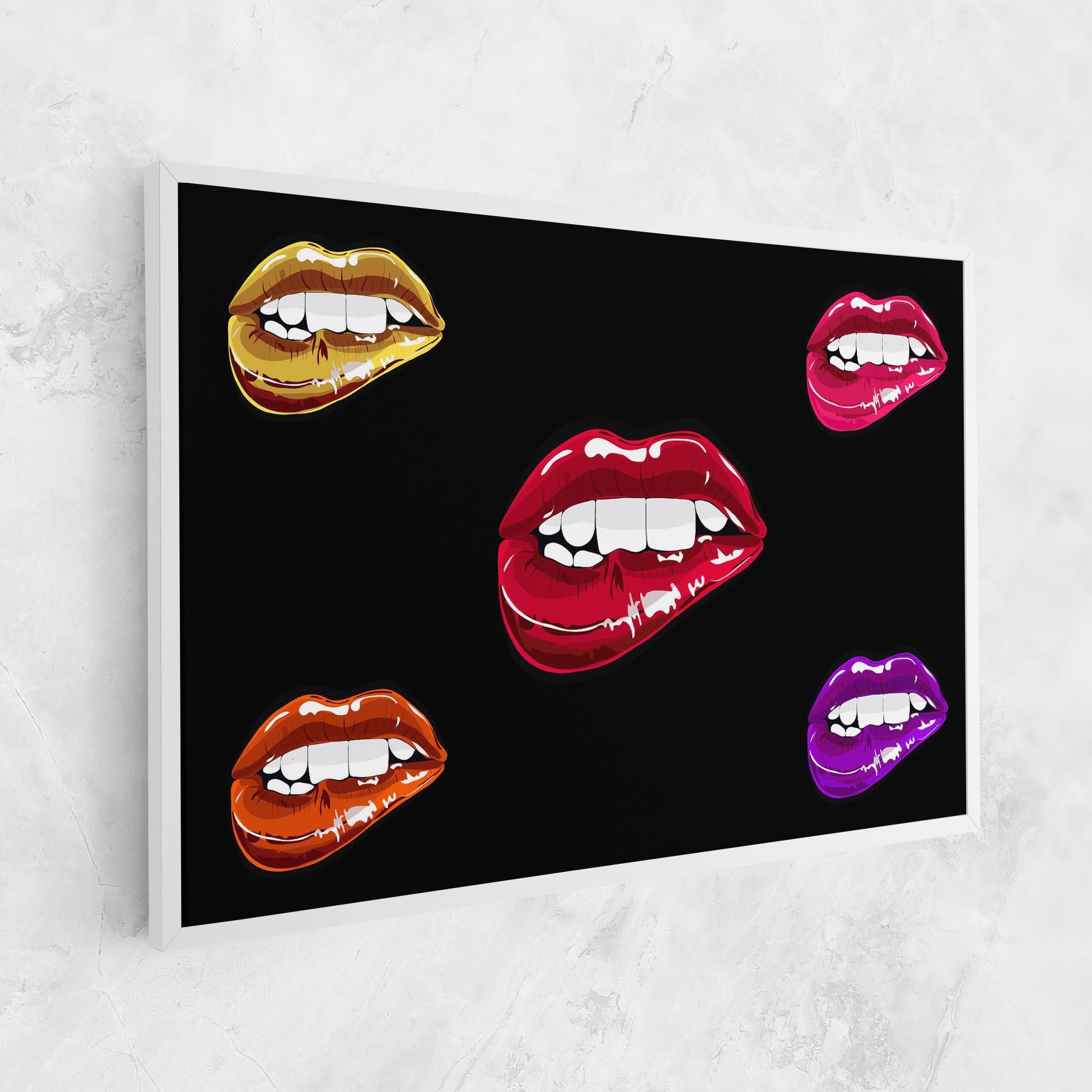 Tablou Canvas Mix Color Lips mockup 1