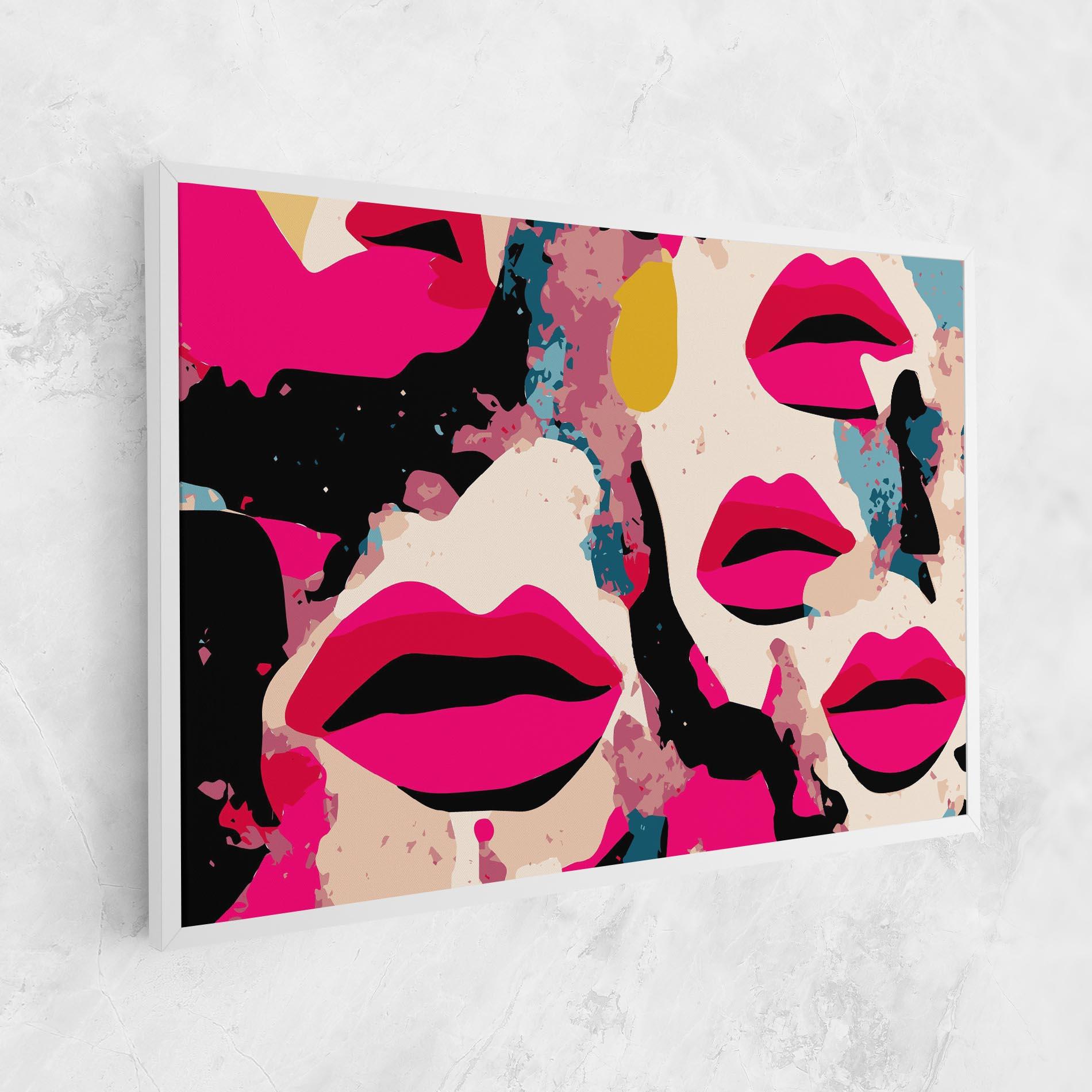 Tablou Canvas Pink Lips mockup 1