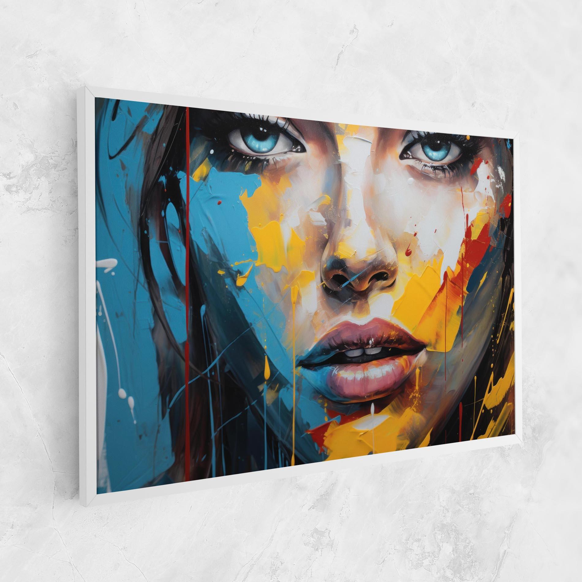 Tablou Canvas Woman Abstract Lips mockup 1