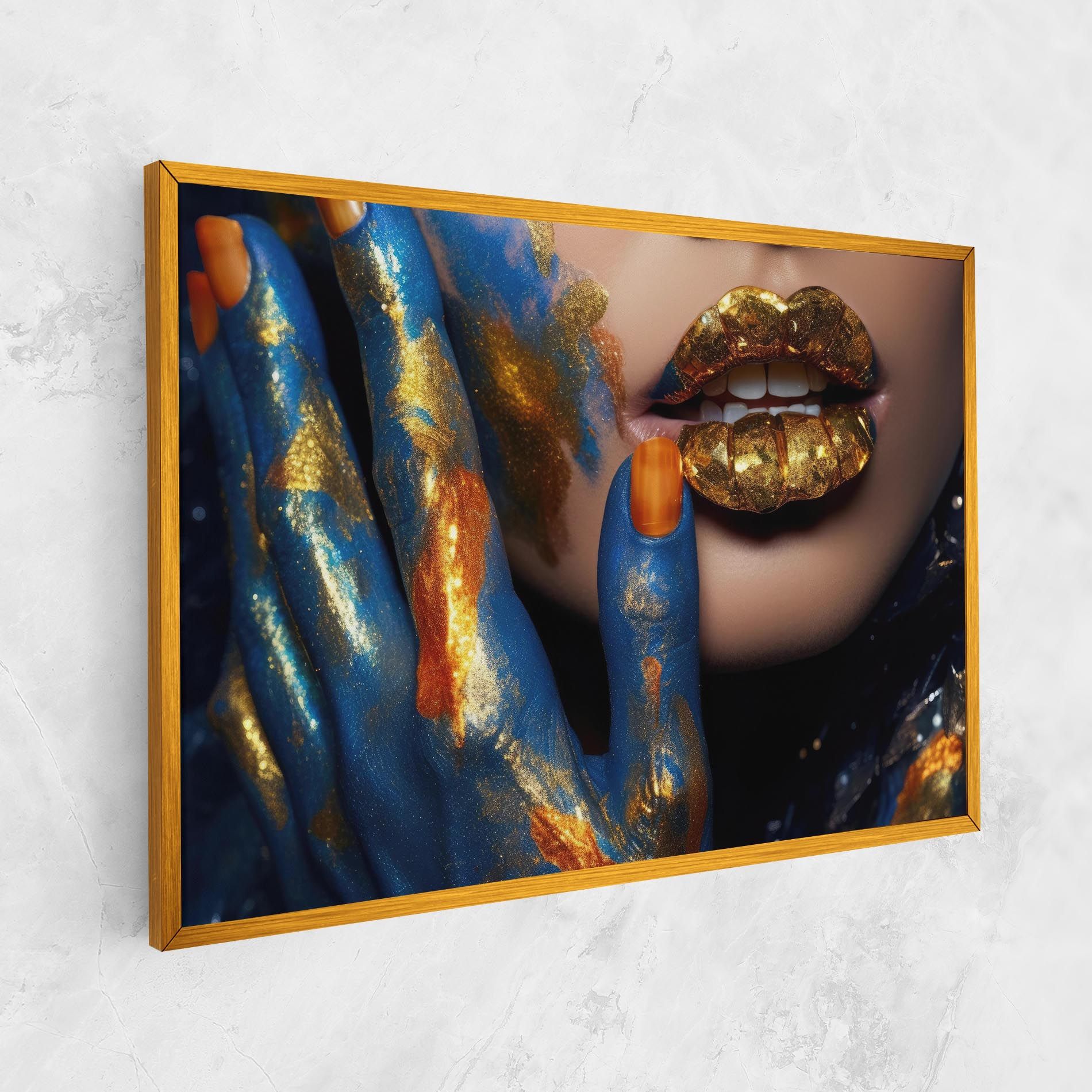 Blue Hand Lips mockup 1