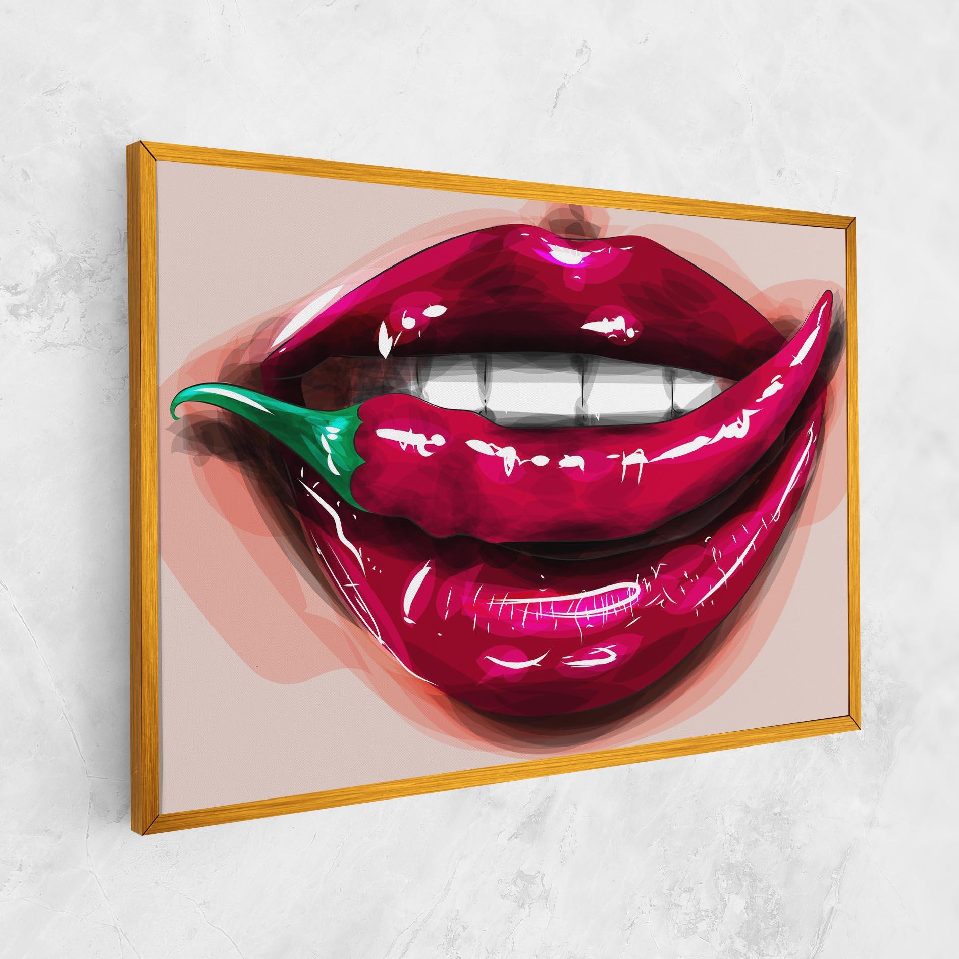 Tablou Canvas Chilli Lips mockup 1