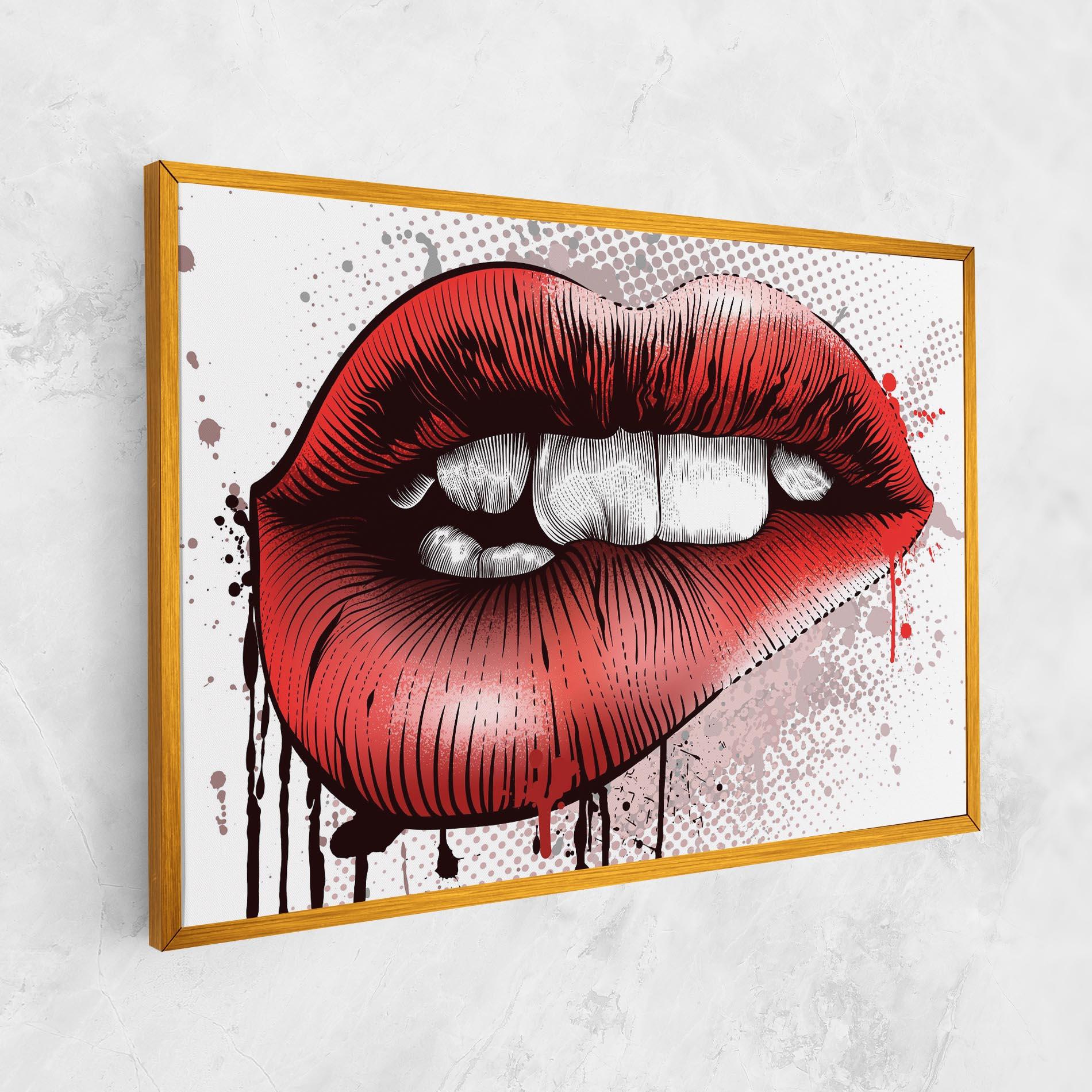 Tablou Canvas Lips Pop Artistic mockup 1