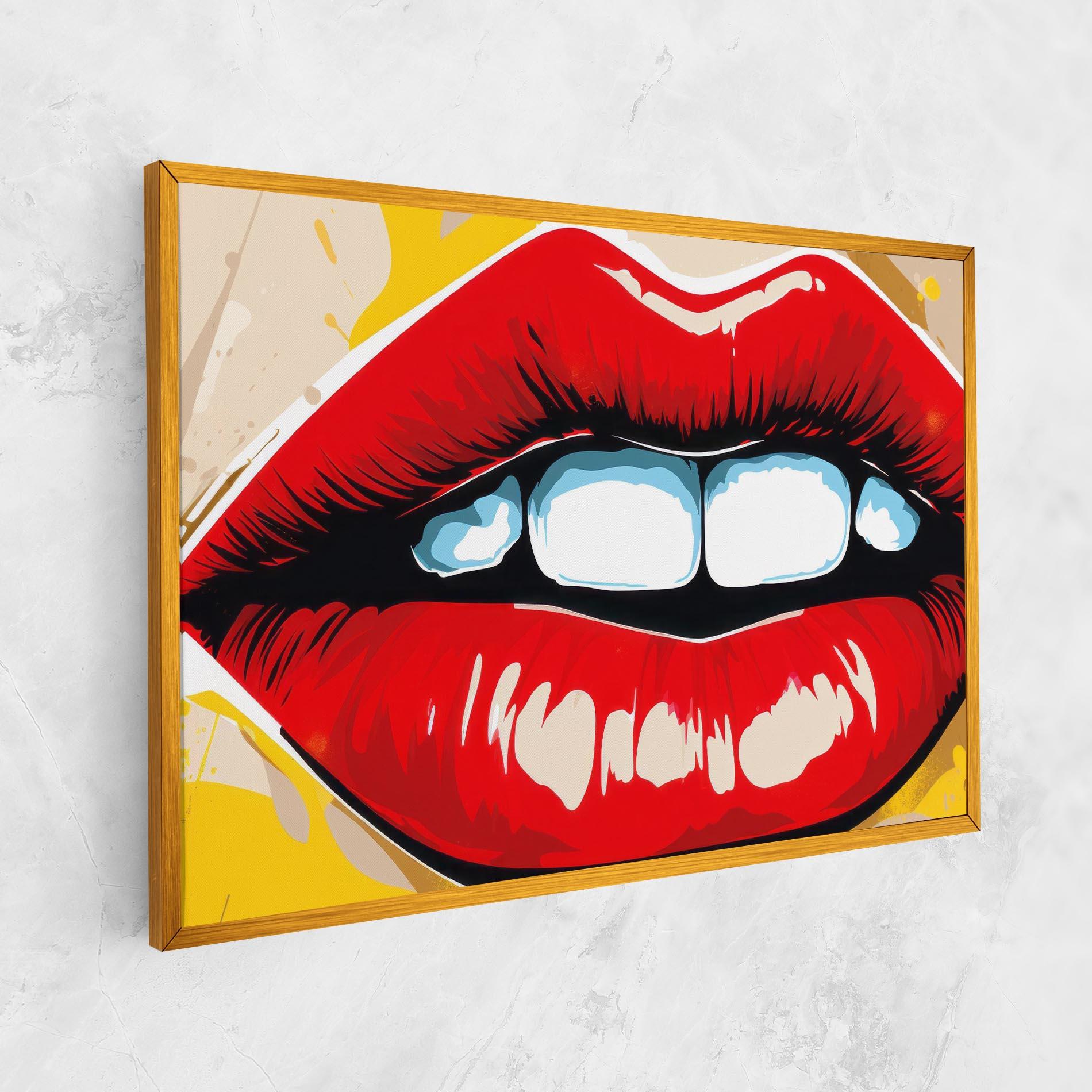 Tablou Canvas Pop Lips mockup 1