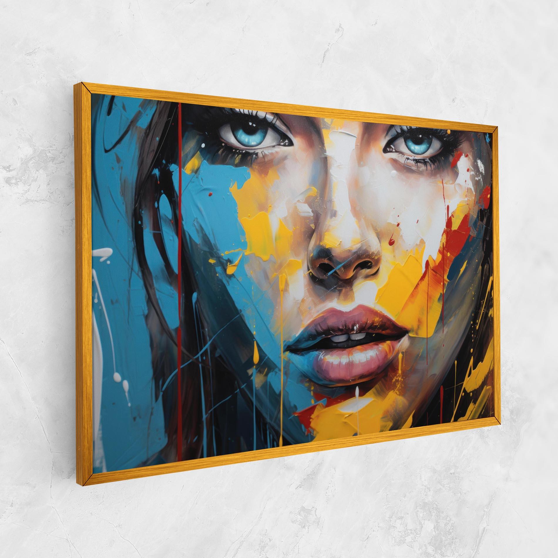 Tablou Canvas Woman Abstract Lips mockup 1