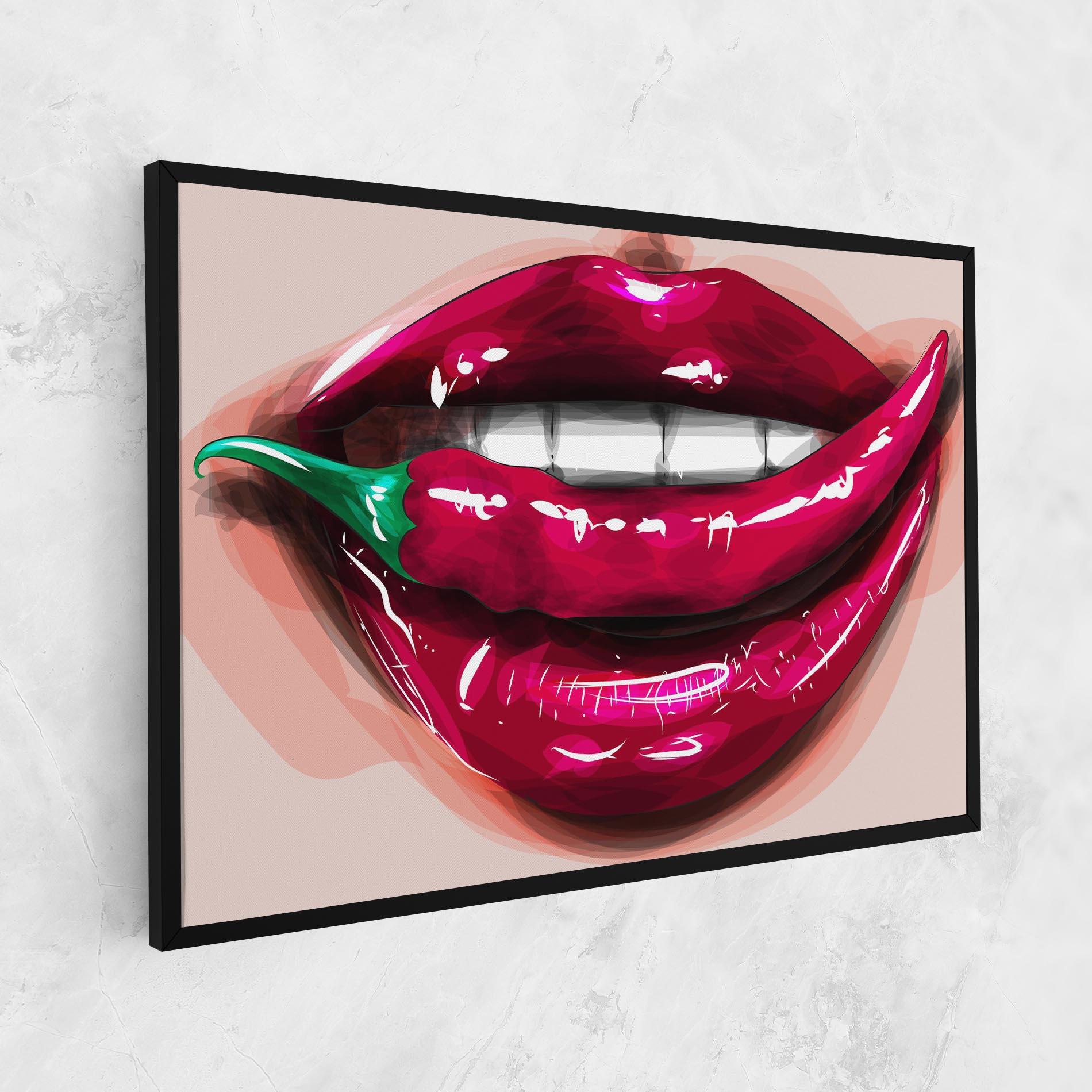 Tablou Canvas Chilli Lips mockup 1