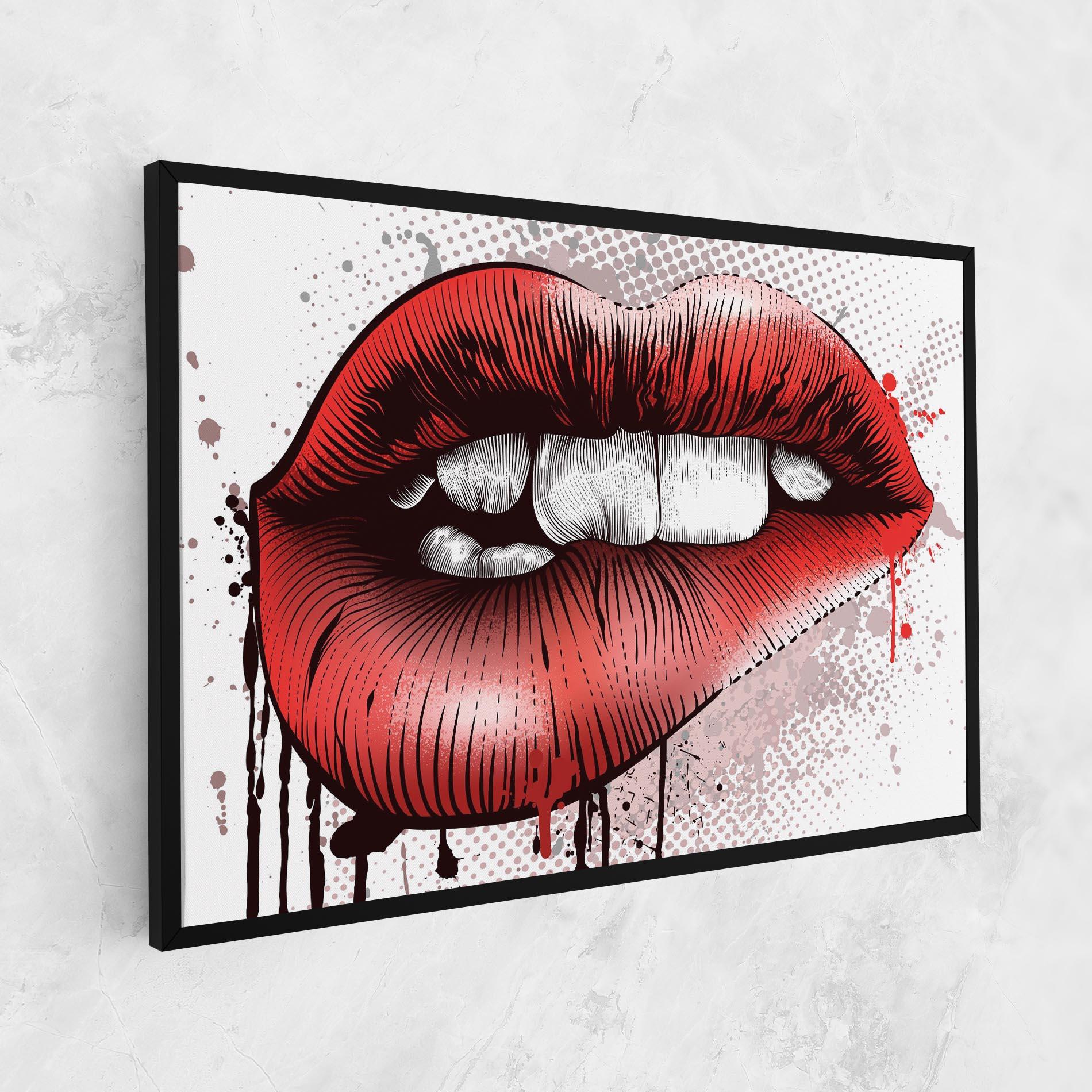 Tablou Canvas Lips Pop Artistic mockup 1
