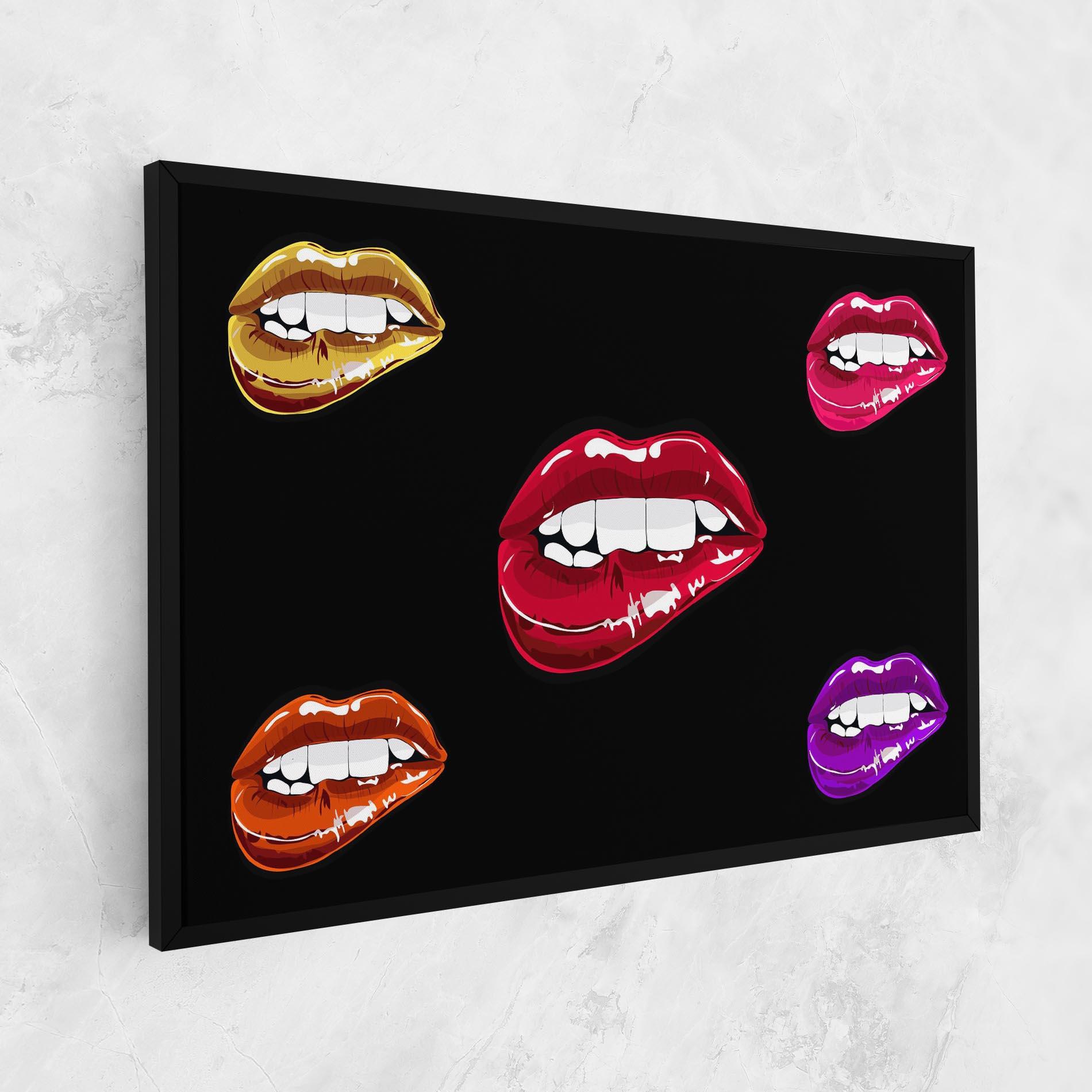 Tablou Canvas Mix Color Lips mockup 1