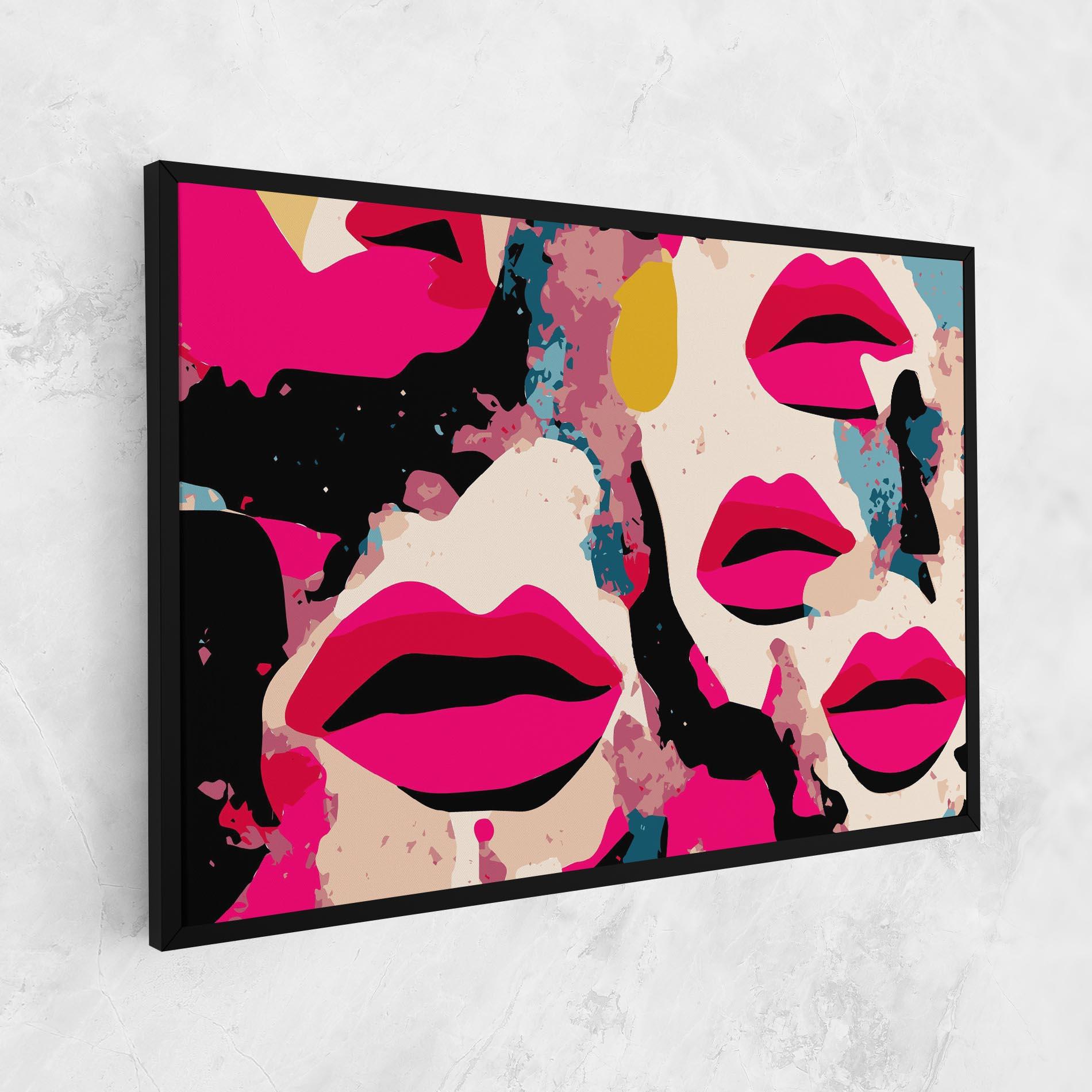Tablou Canvas Pink Lips mockup 1