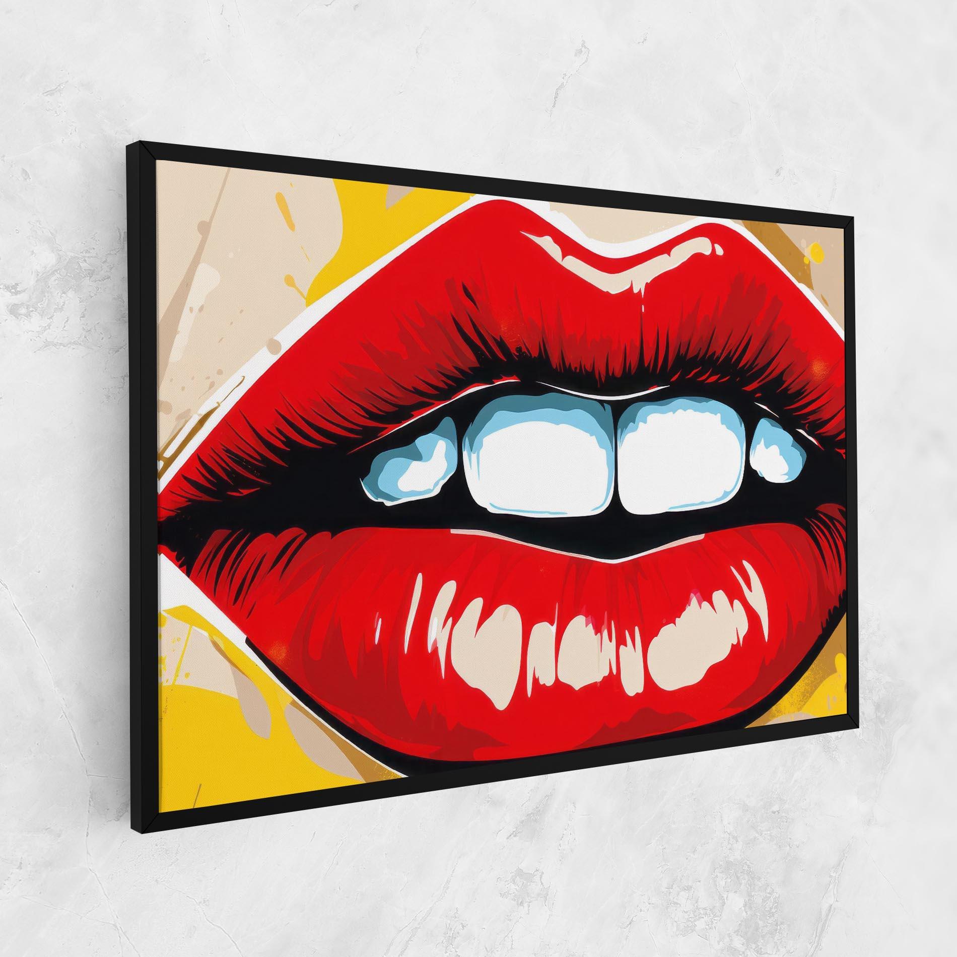 Tablou Canvas Pop Lips mockup 1