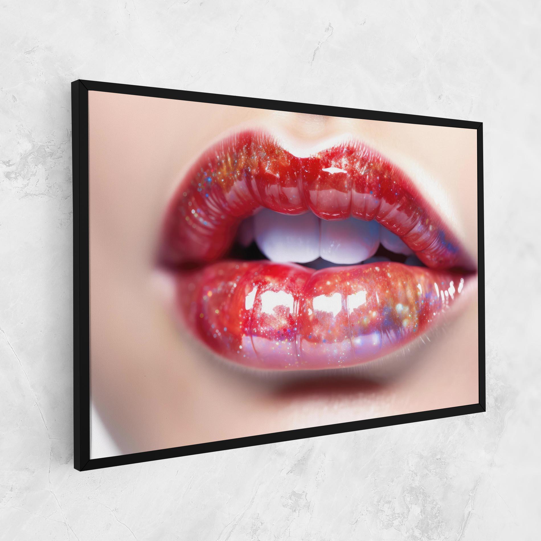 Tablou Canvas Red Pretty Lips mockup 1