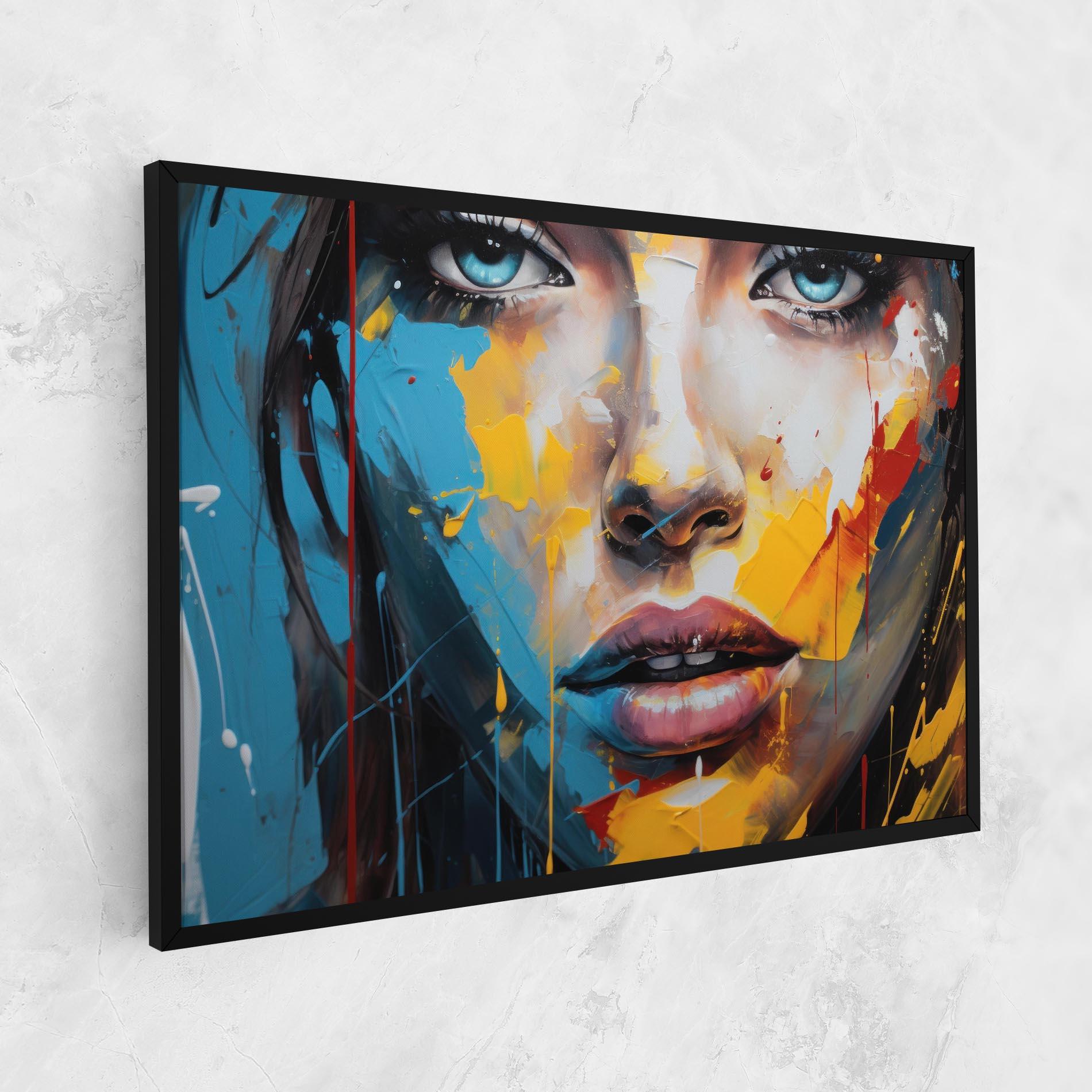 Tablou Canvas Woman Abstract Lips mockup 1