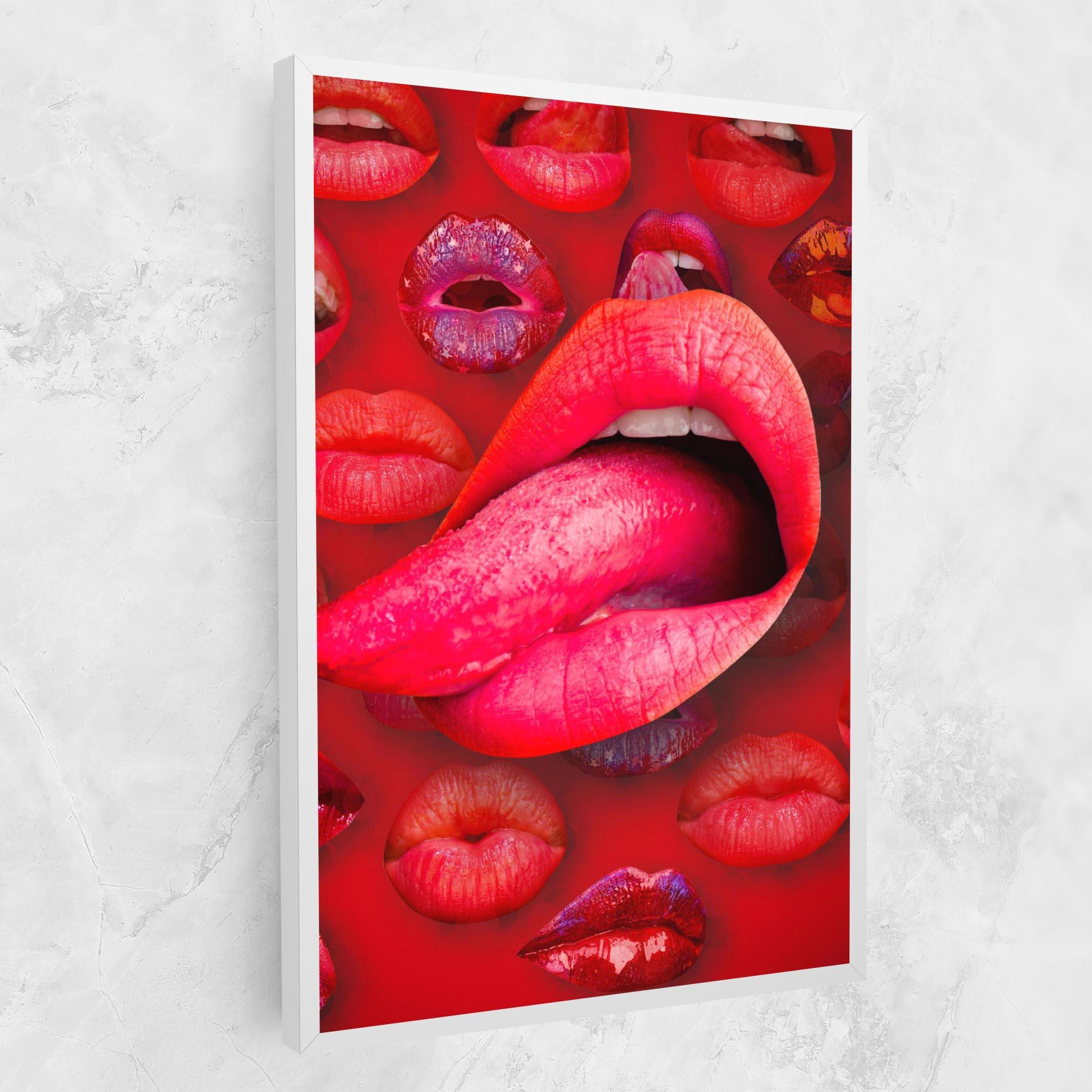 Tablou Canvas Big Tongue Collage mockup 1
