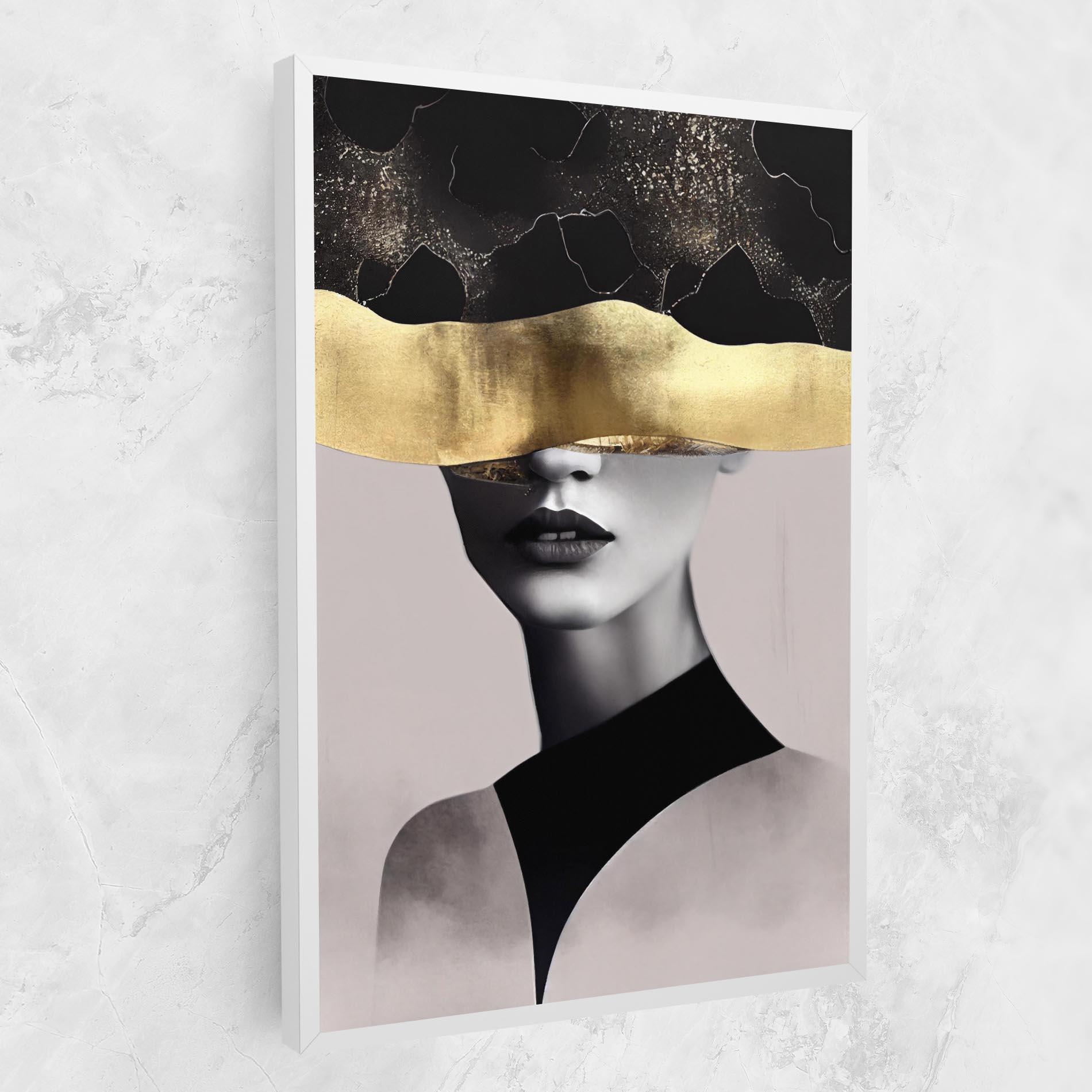 Tablou Canvas Grey Lips mockup 1