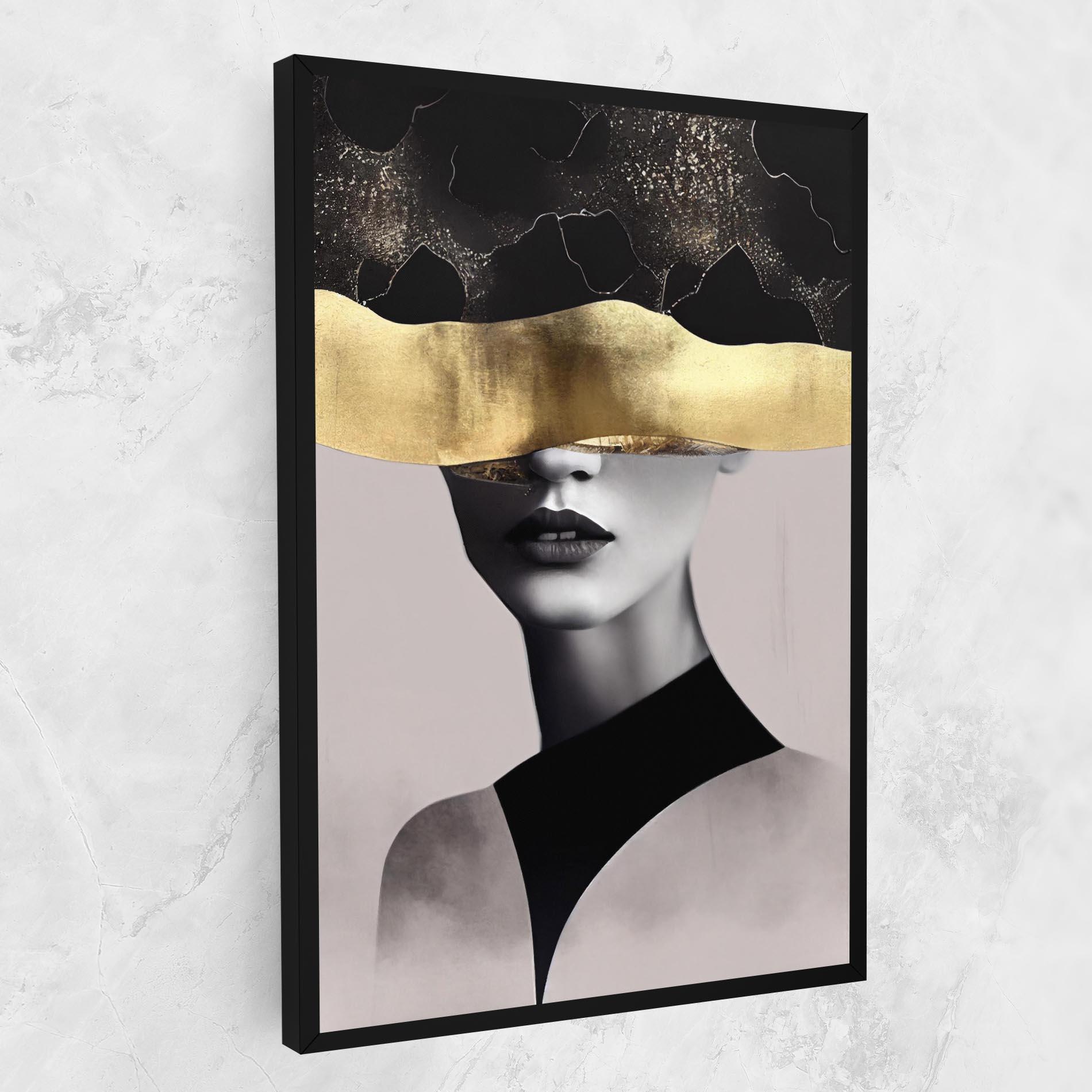 Tablou Canvas Grey Lips mockup 1